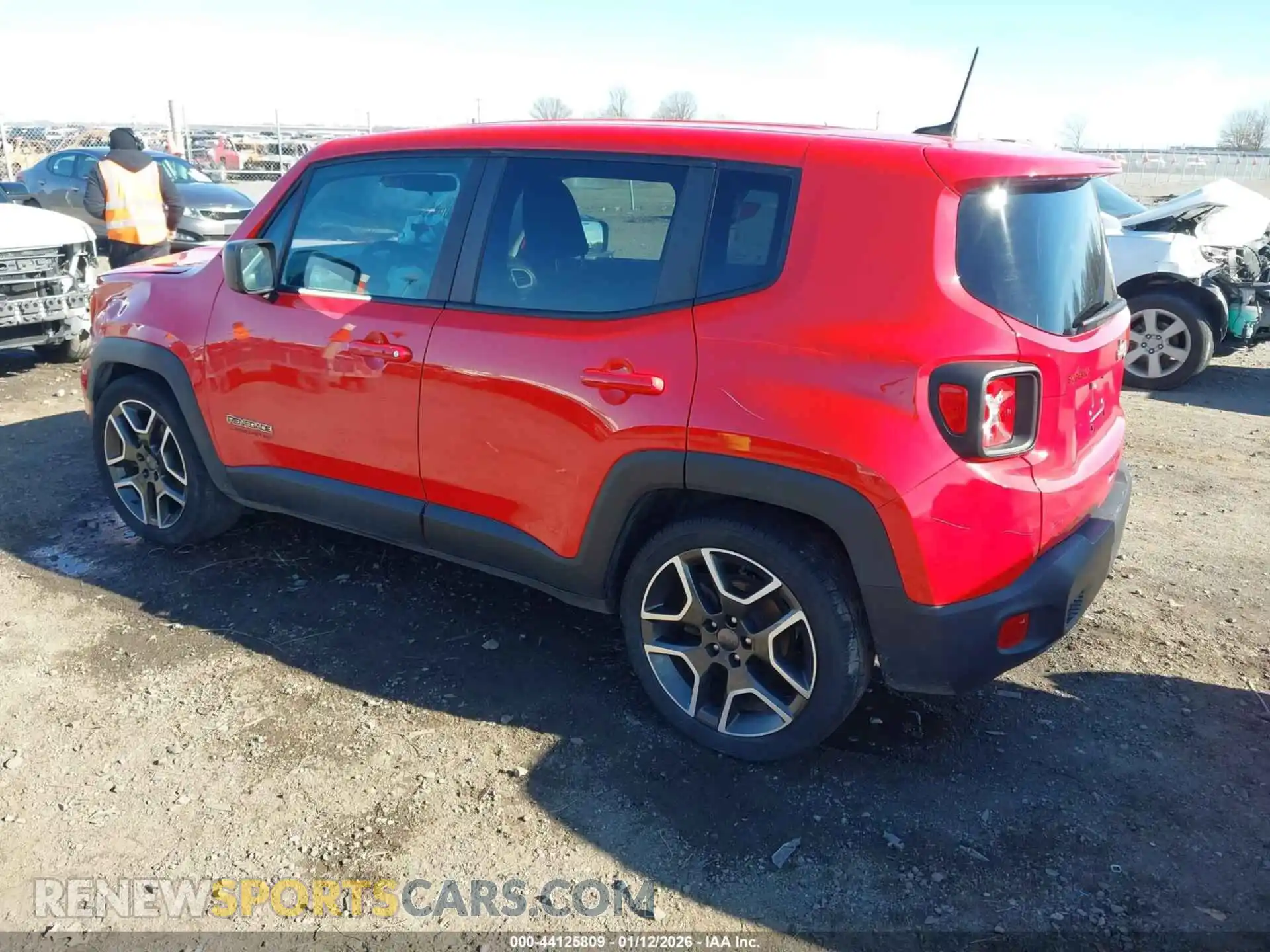 3 fotografías del automóvil dañado ZACNJCAB8MPM38413 JEEP RENEGADE 2021