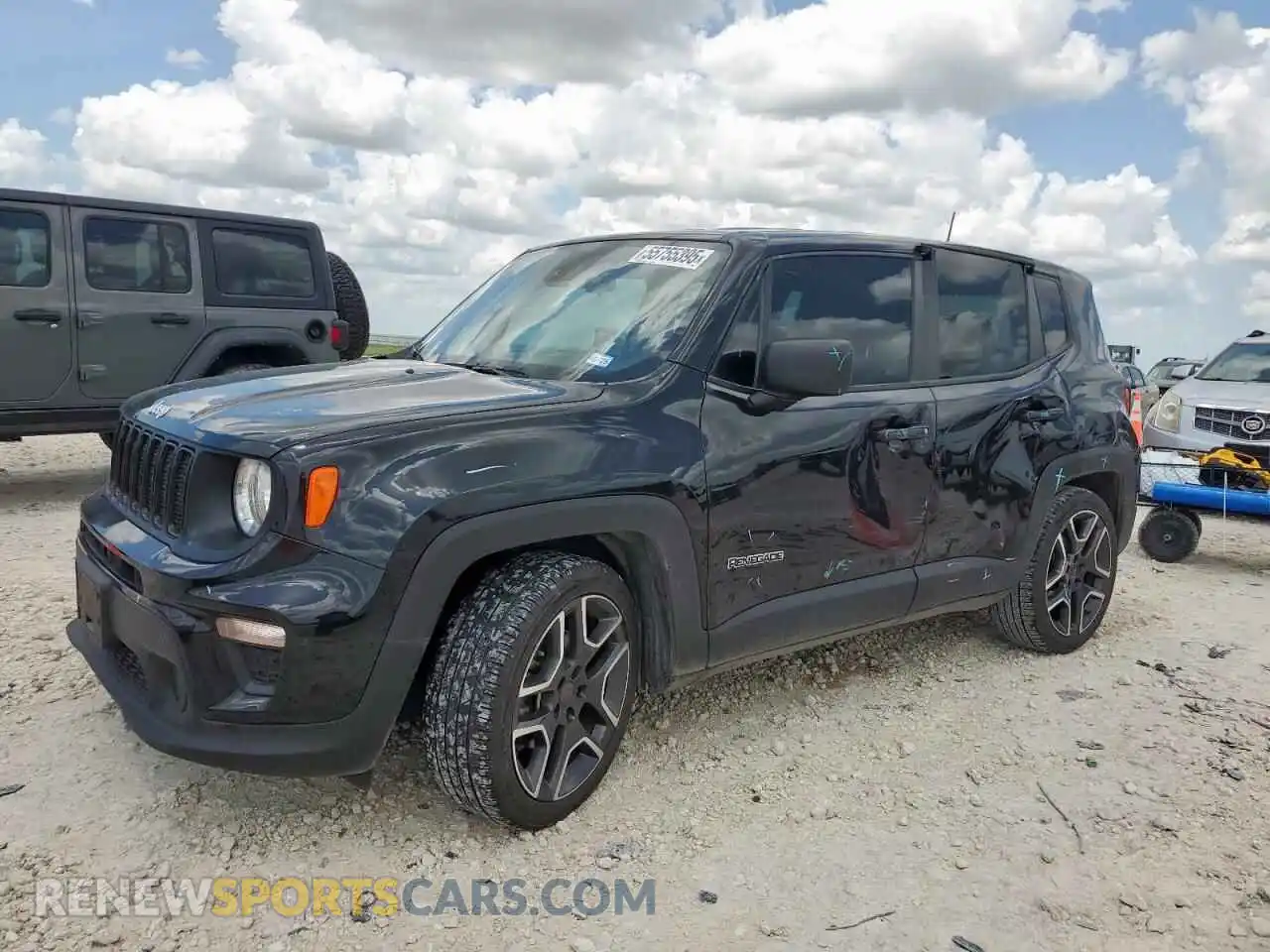 1 Photograph of a damaged car ZACNJCAB8MPM53204 JEEP RENEGADE 2021