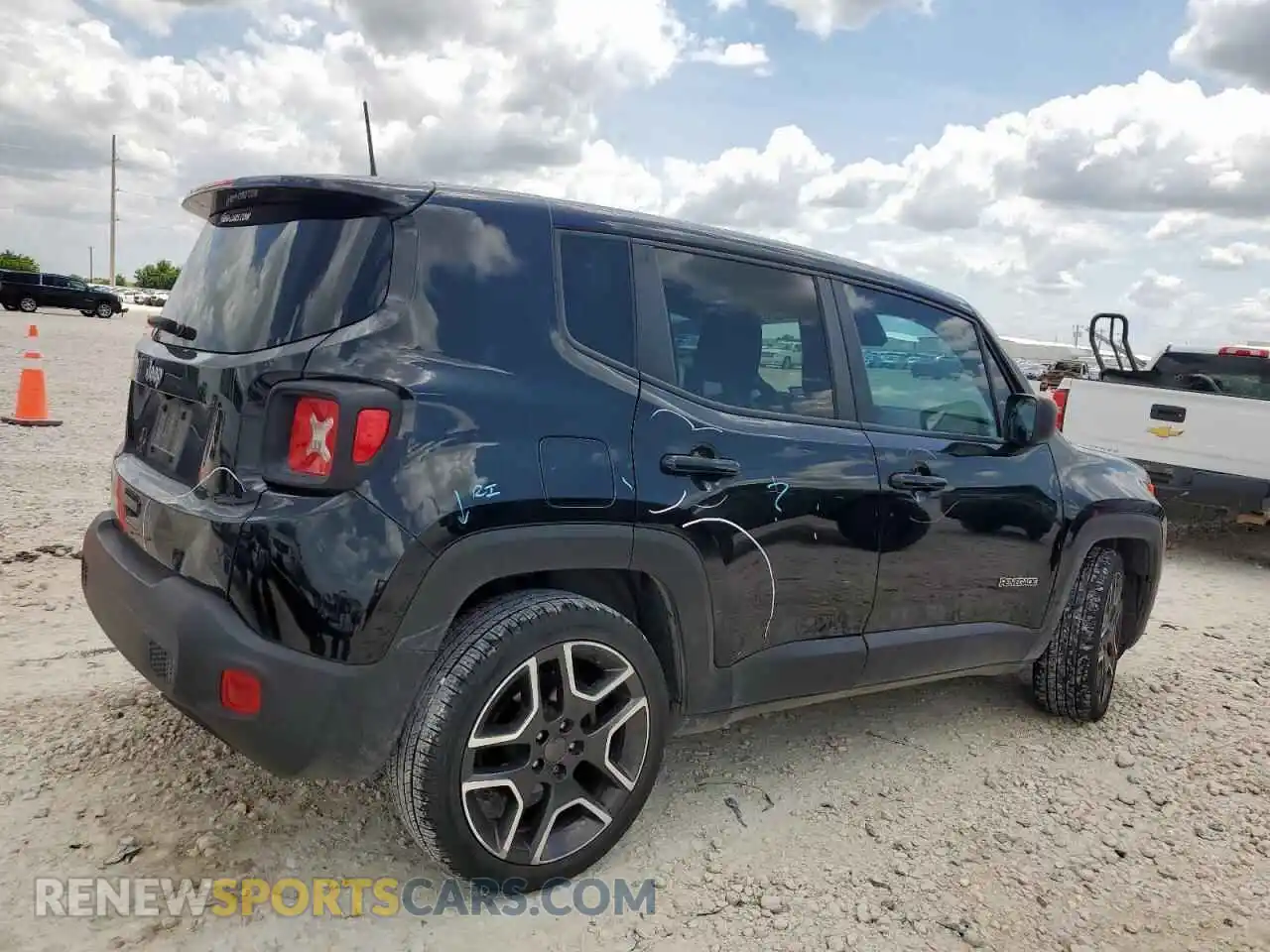 3 Photograph of a damaged car ZACNJCAB8MPM53204 JEEP RENEGADE 2021