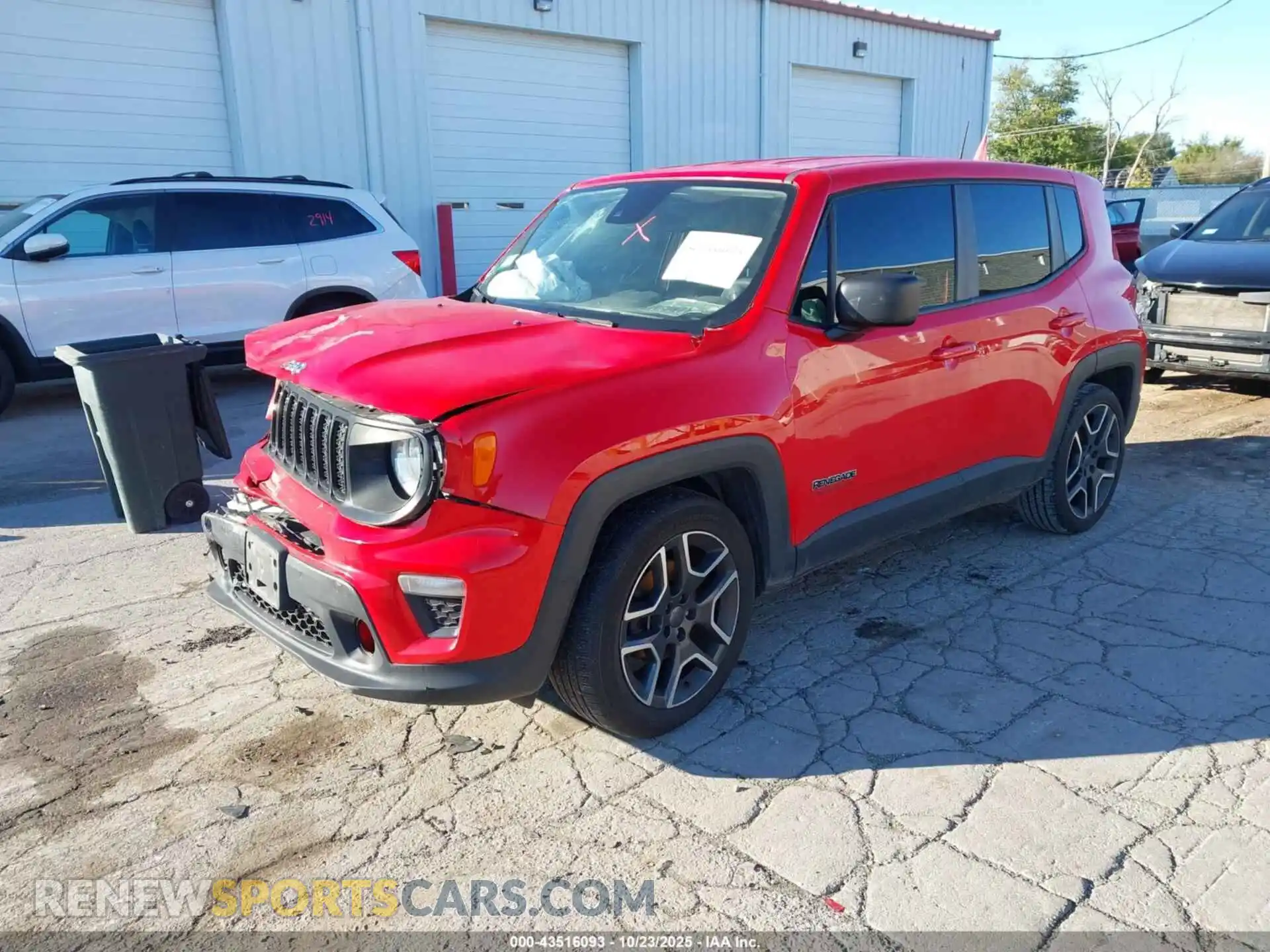 2 Photograph of a damaged car ZACNJCAB8MPM56037 JEEP RENEGADE 2021