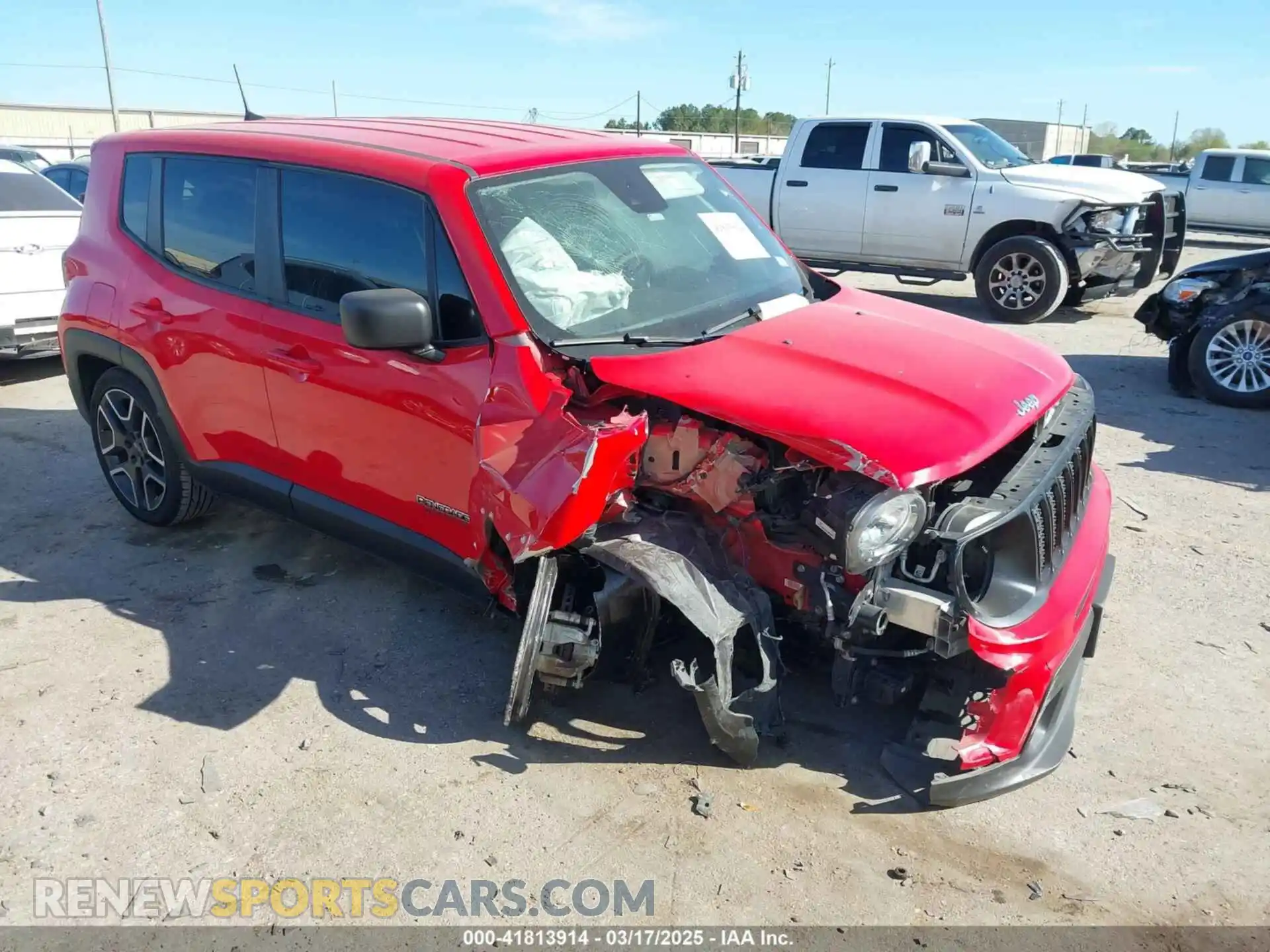 1 Photograph of a damaged car ZACNJCAB8MPM72920 JEEP RENEGADE 2021