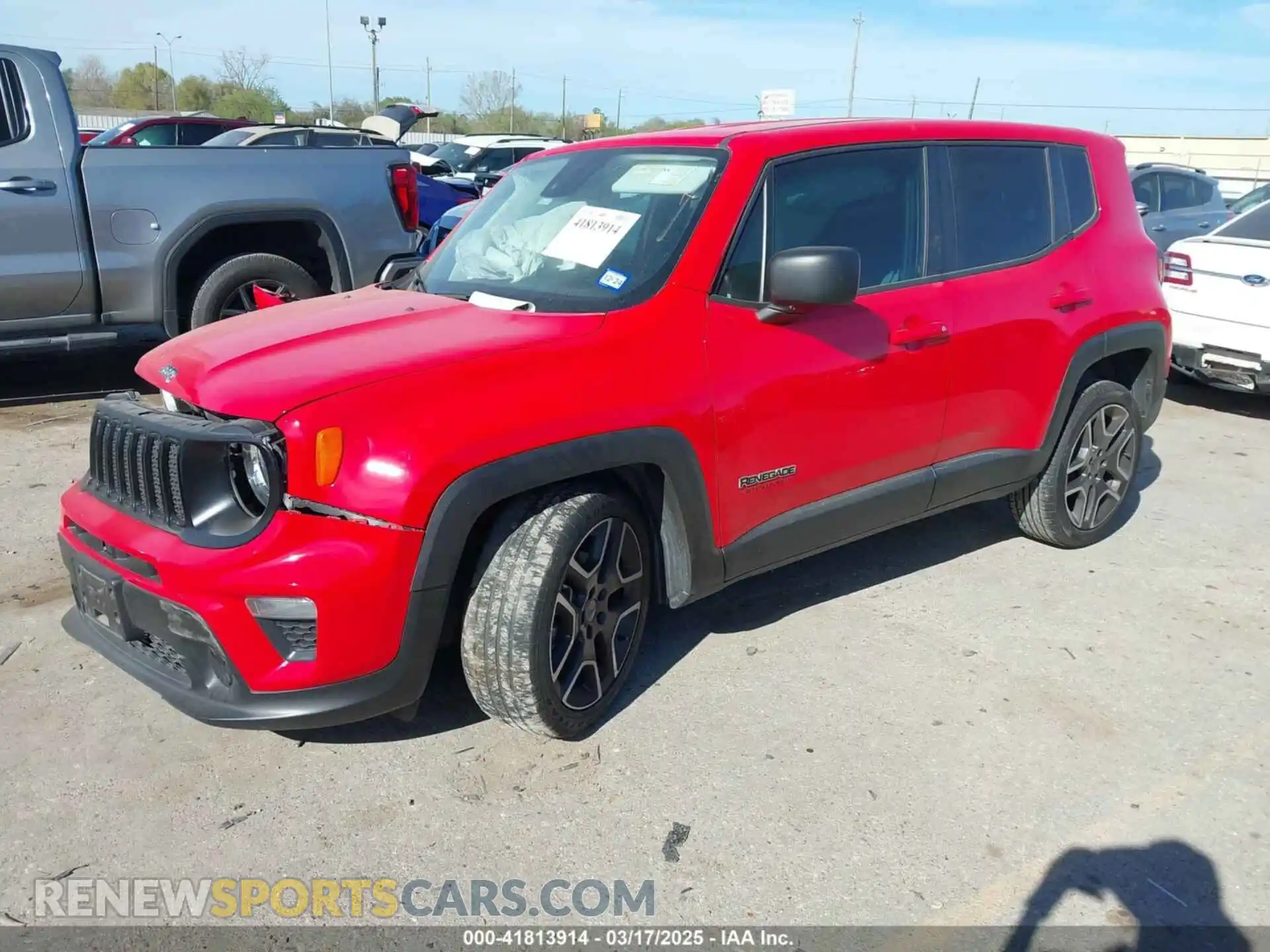 2 Photograph of a damaged car ZACNJCAB8MPM72920 JEEP RENEGADE 2021