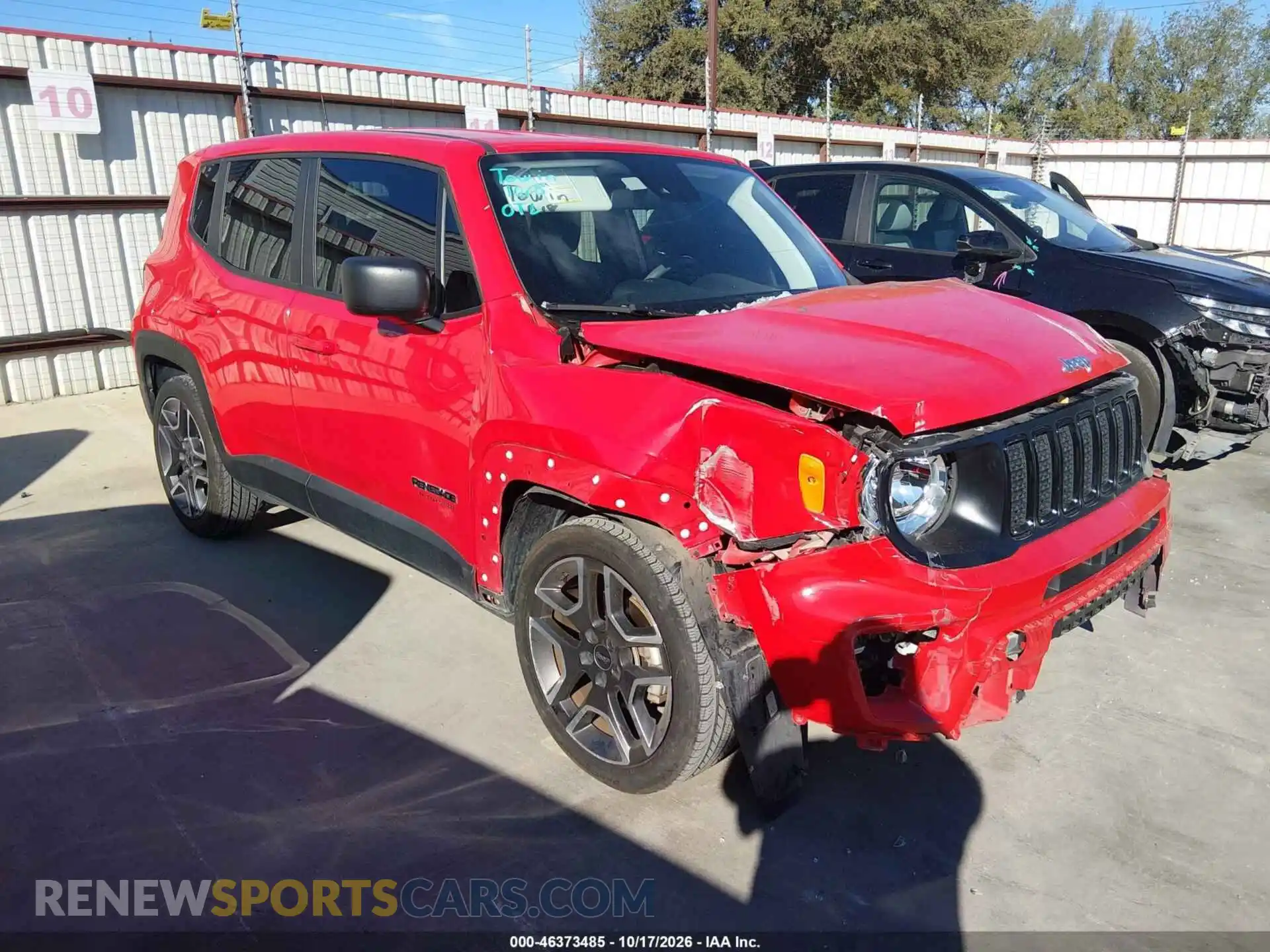 1 Photograph of a damaged car ZACNJCAB9MPM26349 JEEP RENEGADE 2021