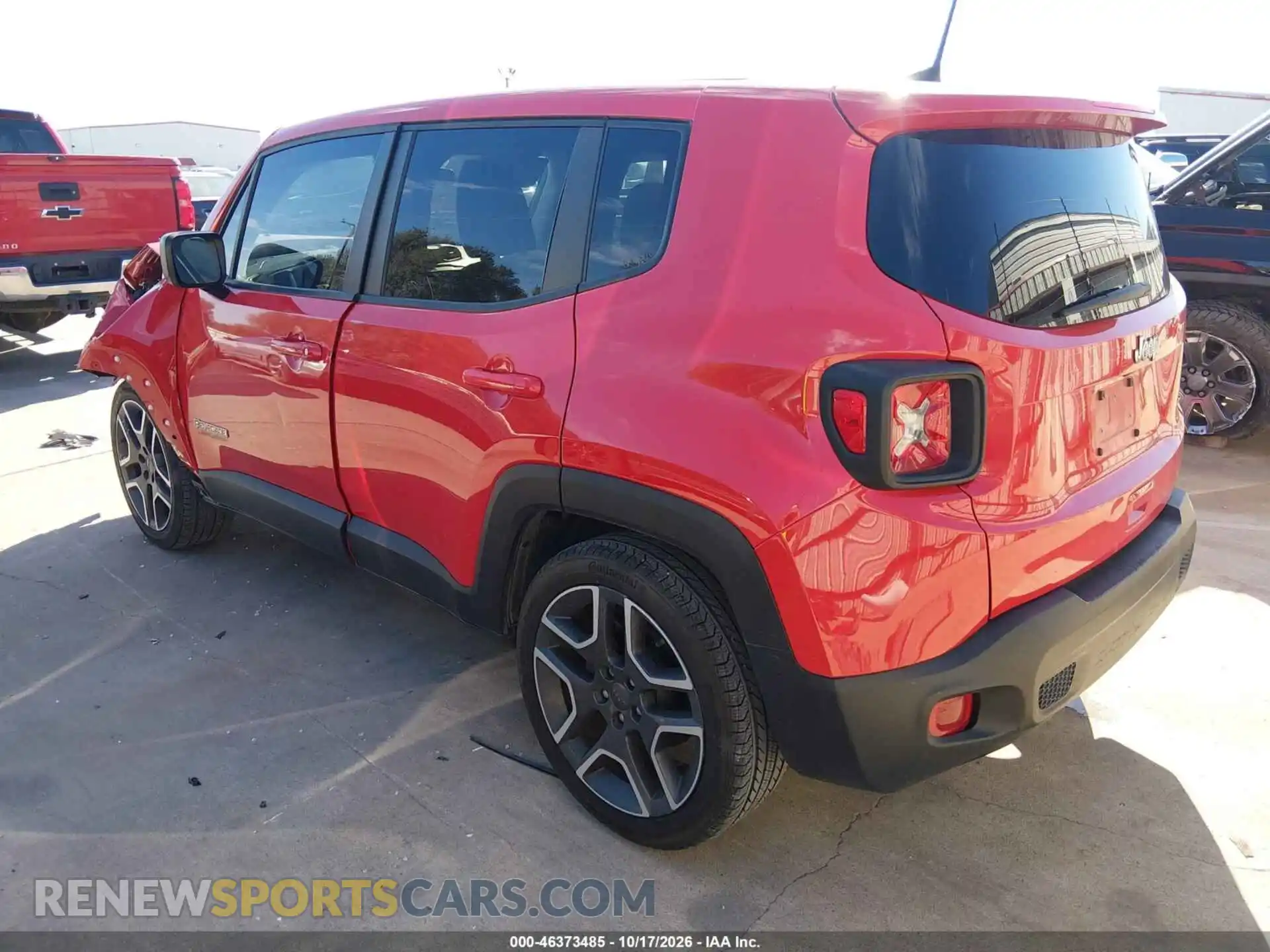 3 Photograph of a damaged car ZACNJCAB9MPM26349 JEEP RENEGADE 2021