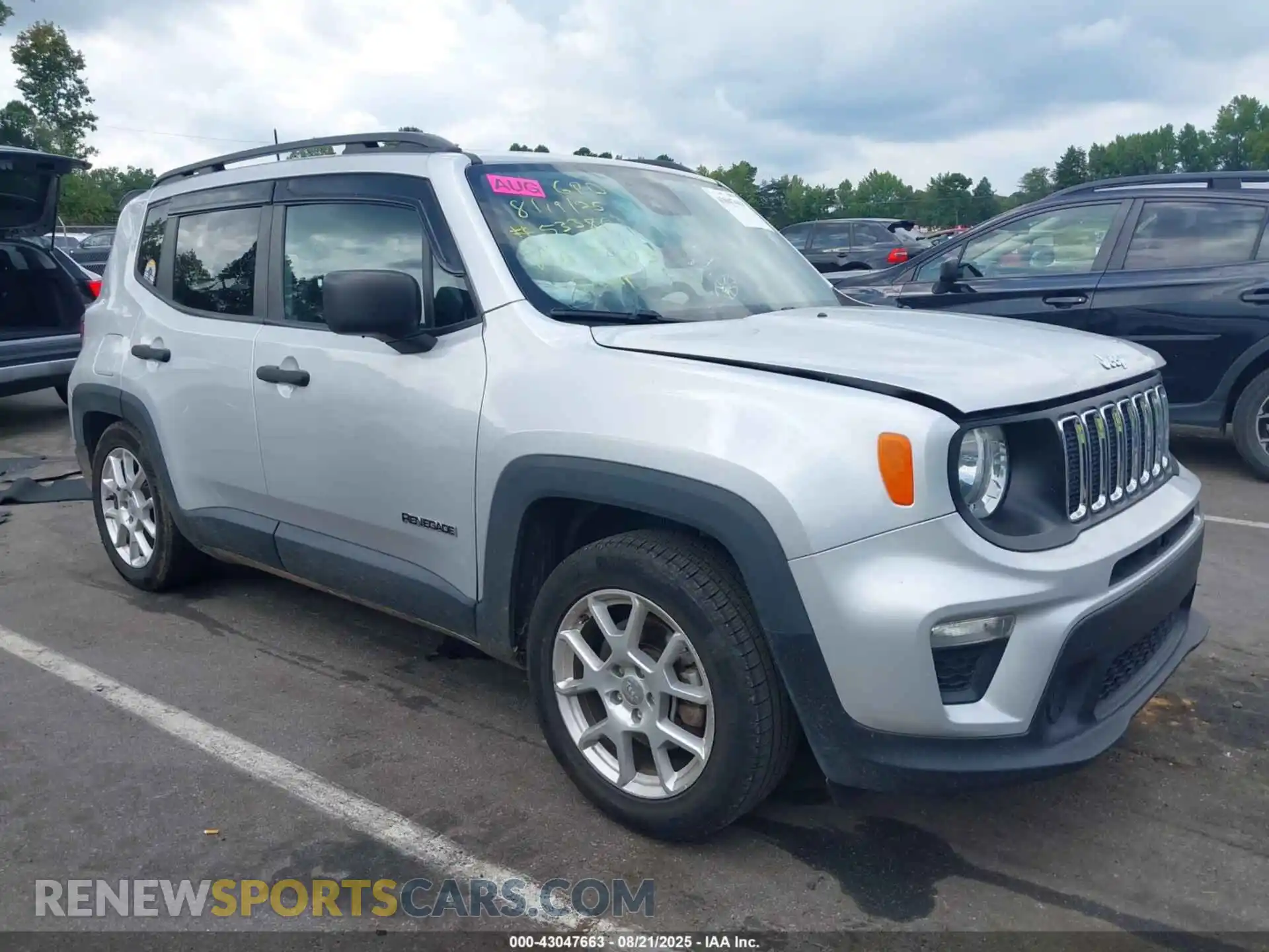 1 Photograph of a damaged car ZACNJCABXMPM17403 JEEP RENEGADE 2021