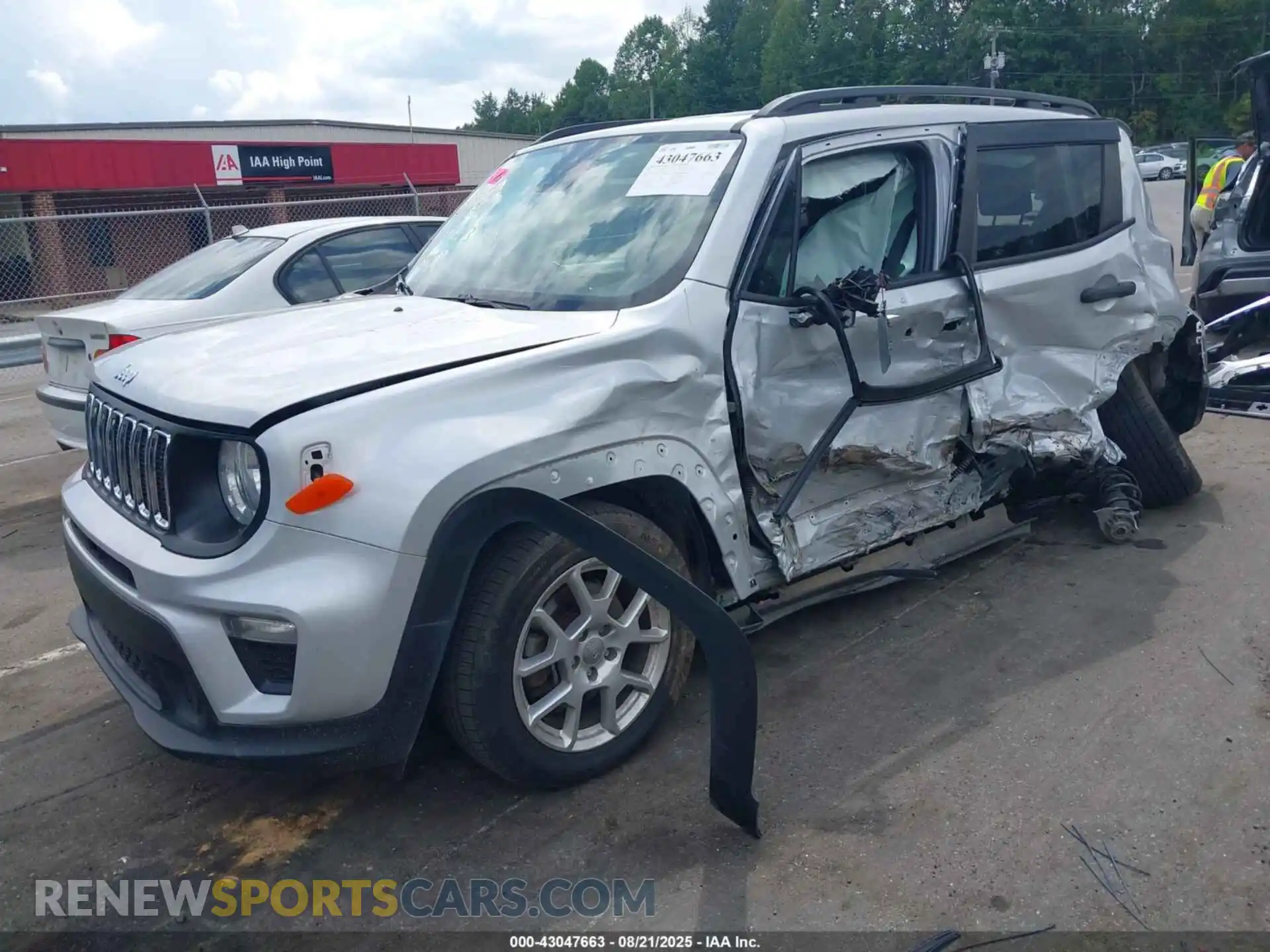 2 Photograph of a damaged car ZACNJCABXMPM17403 JEEP RENEGADE 2021