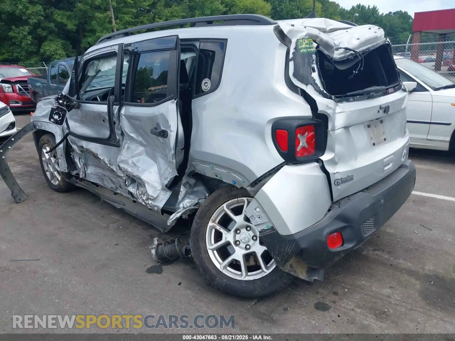 3 Photograph of a damaged car ZACNJCABXMPM17403 JEEP RENEGADE 2021