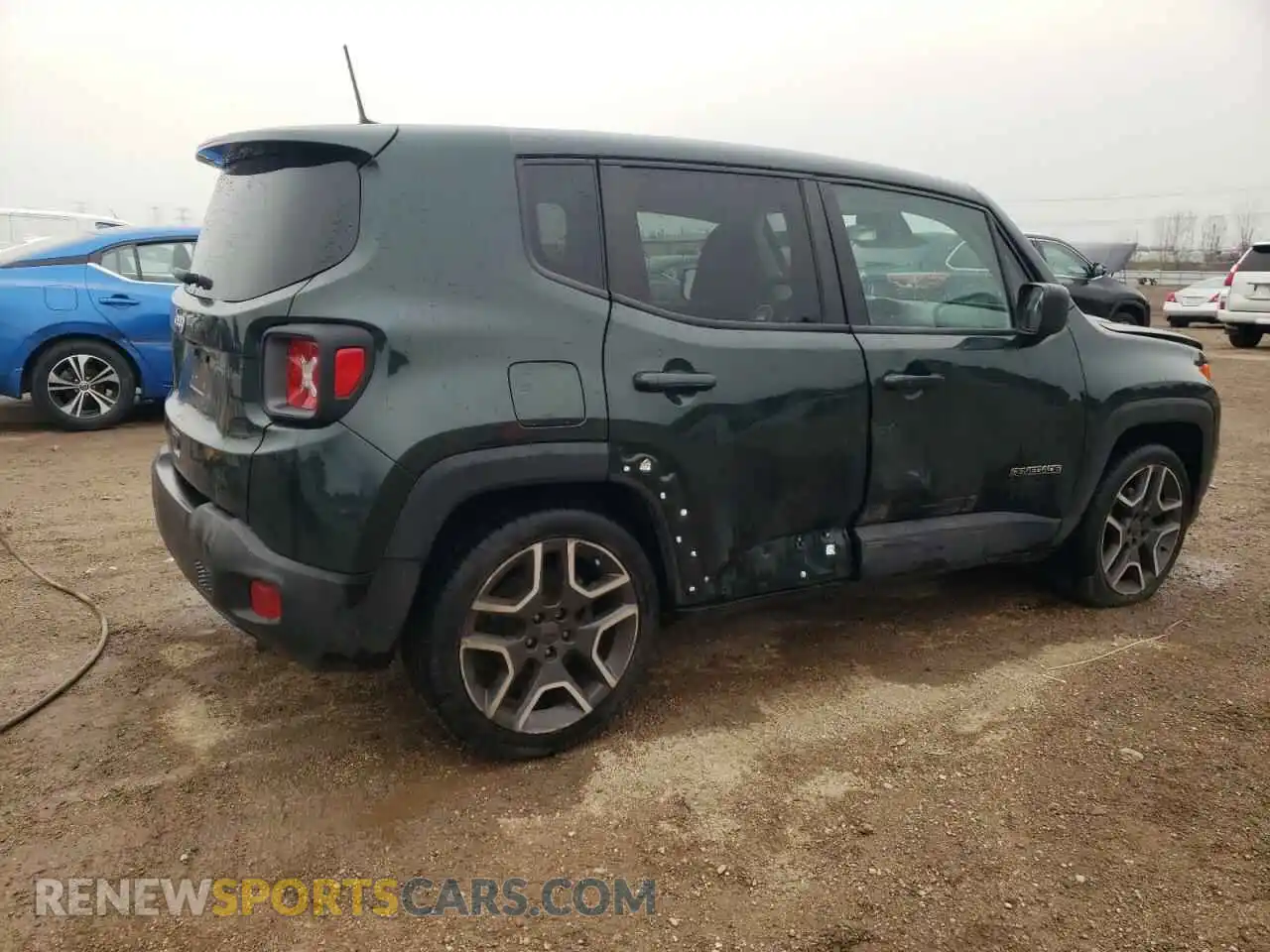 3 Photograph of a damaged car ZACNJCABXMPM22391 JEEP RENEGADE 2021