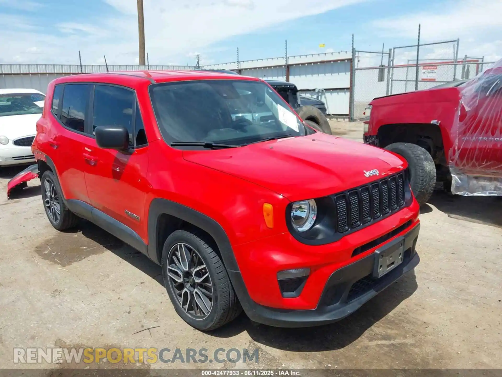 1 Photograph of a damaged car ZACNJCABXMPM46982 JEEP RENEGADE 2021