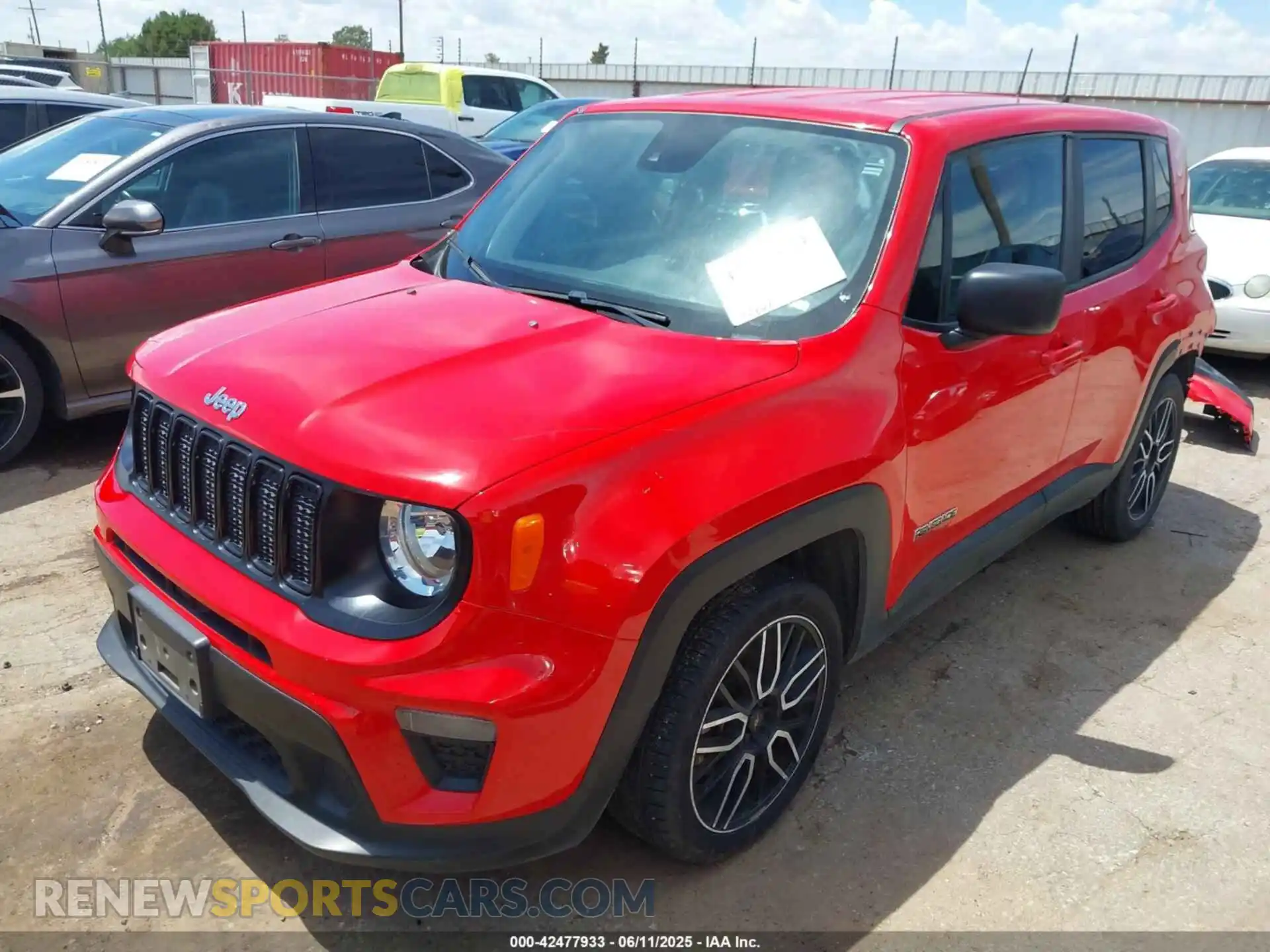 2 Photograph of a damaged car ZACNJCABXMPM46982 JEEP RENEGADE 2021
