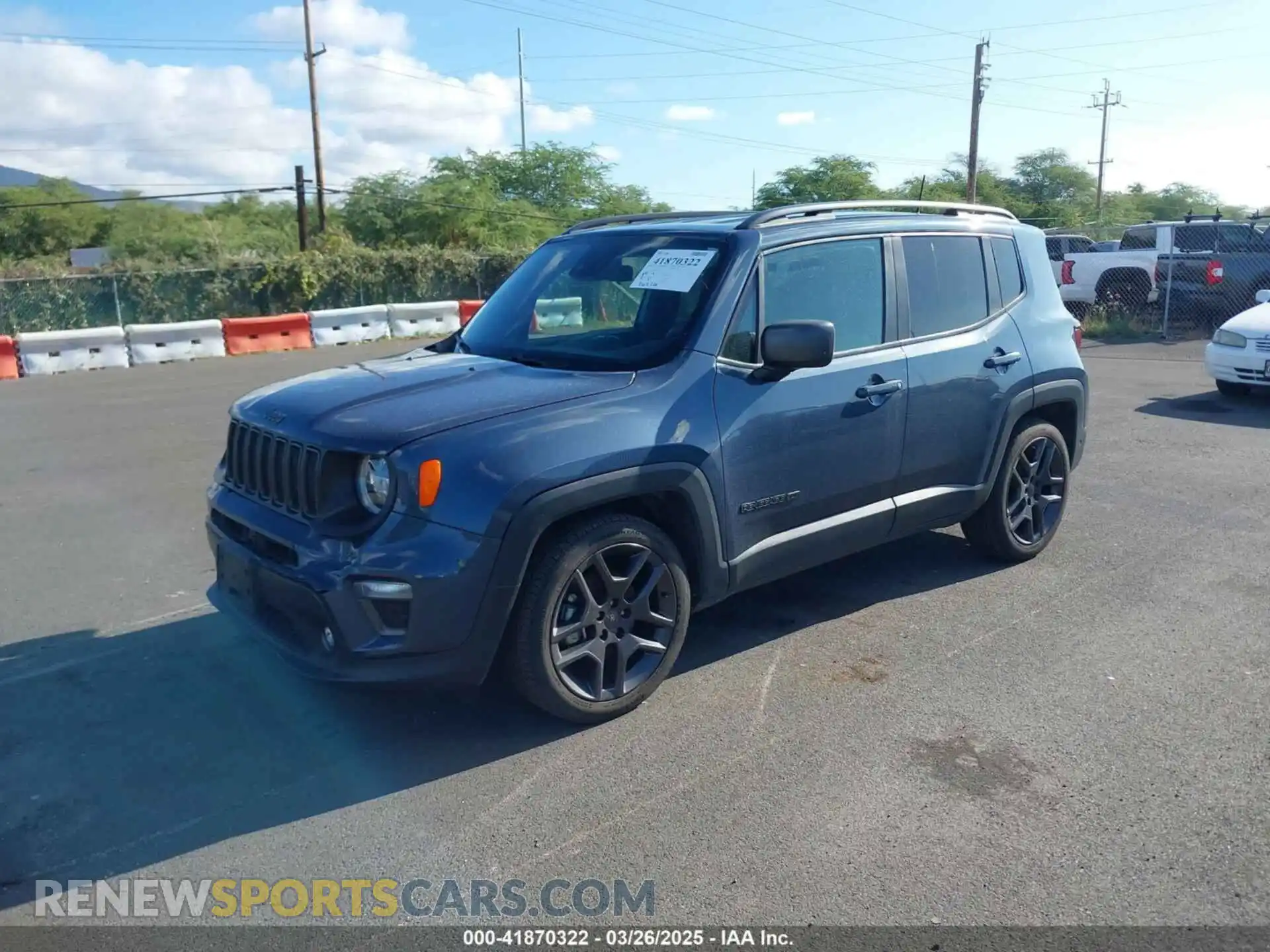 2 Photograph of a damaged car ZACNJCB10MPM69371 JEEP RENEGADE 2021