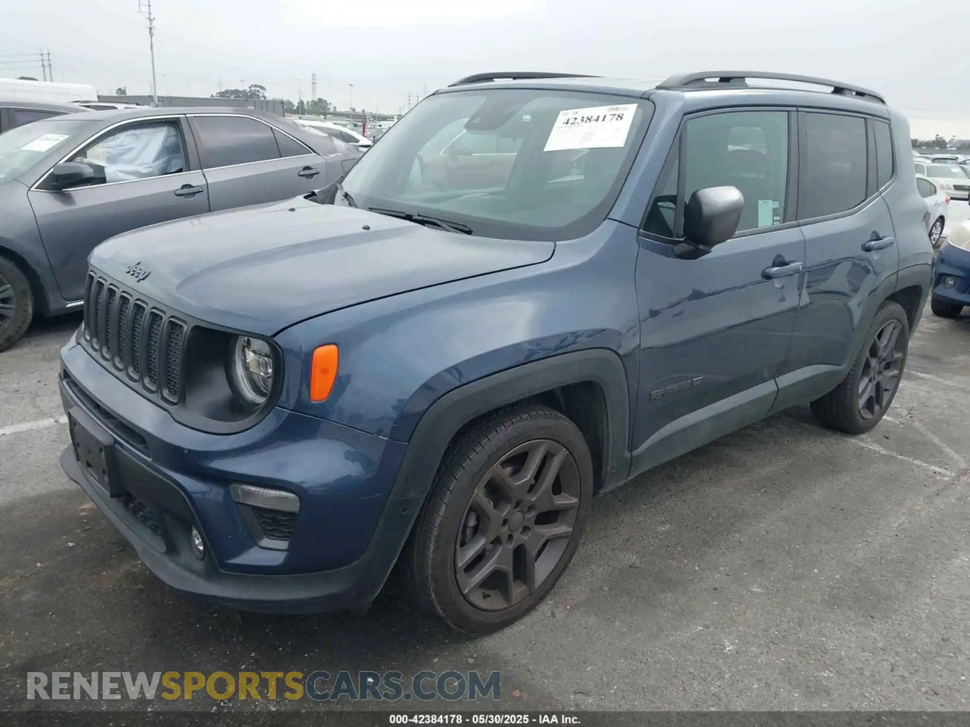 2 Photograph of a damaged car ZACNJCB17MPM43754 JEEP RENEGADE 2021