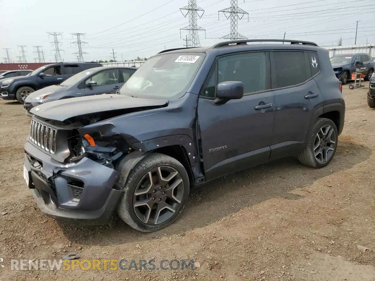 1 Photograph of a damaged car ZACNJCBB0MPM11107 JEEP RENEGADE 2021