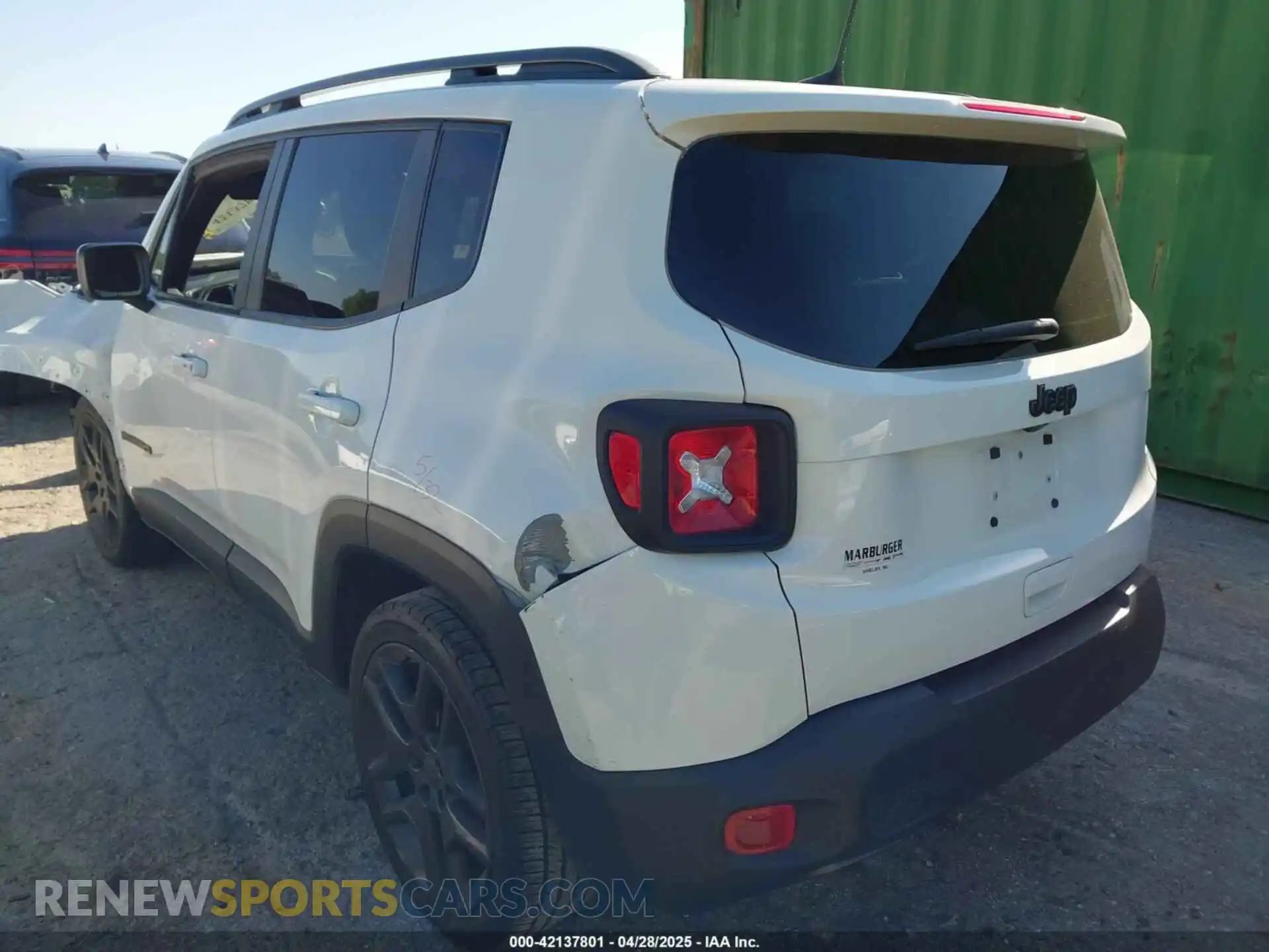 3 Photograph of a damaged car ZACNJCBB0MPM69573 JEEP RENEGADE 2021