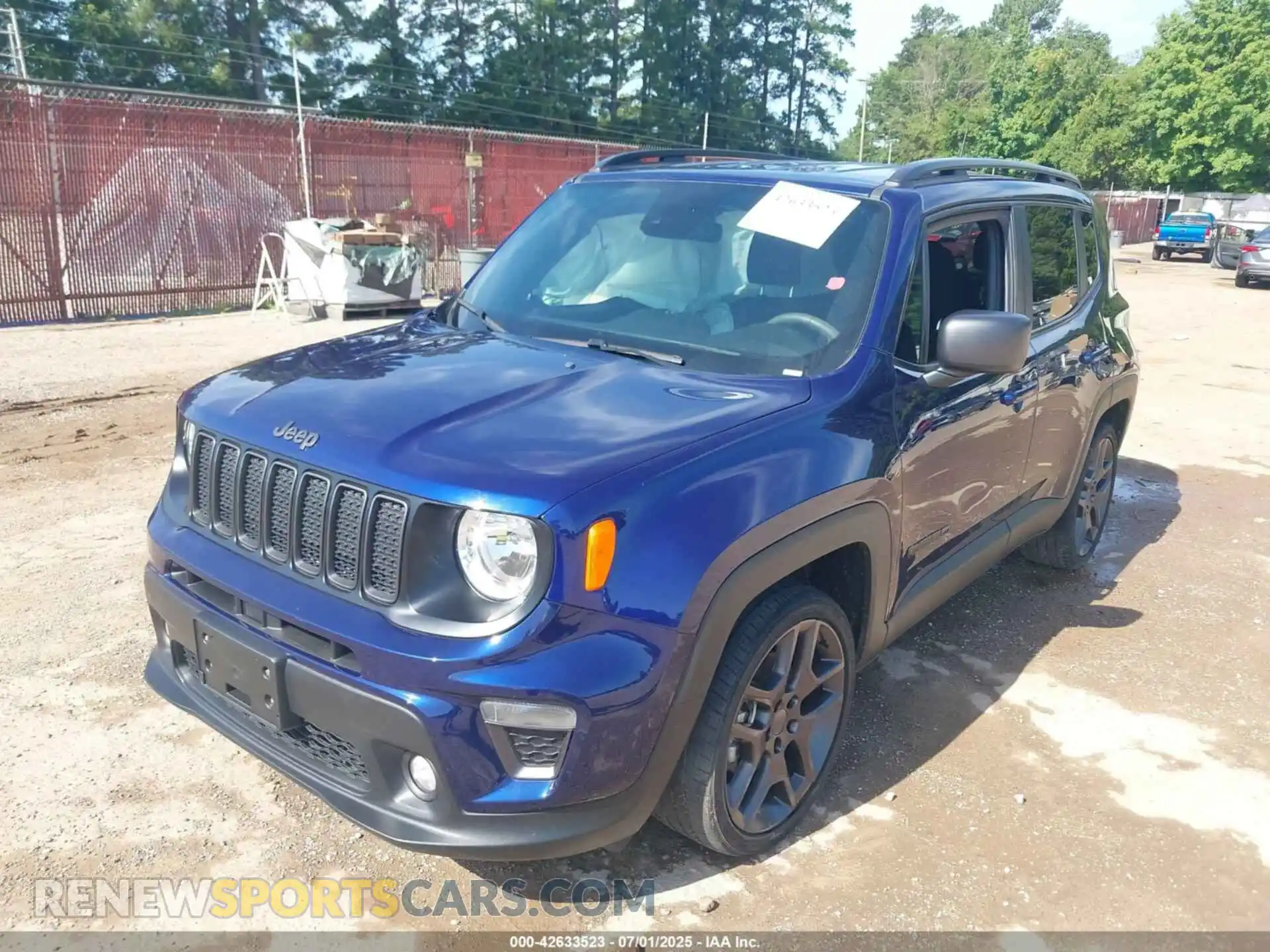2 Photograph of a damaged car ZACNJCBB0MPM94053 JEEP RENEGADE 2021