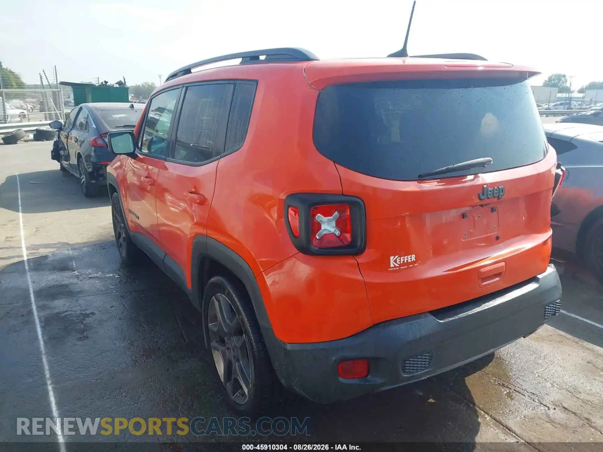 3 Photograph of a damaged car ZACNJCBB0MPN10347 JEEP RENEGADE 2021