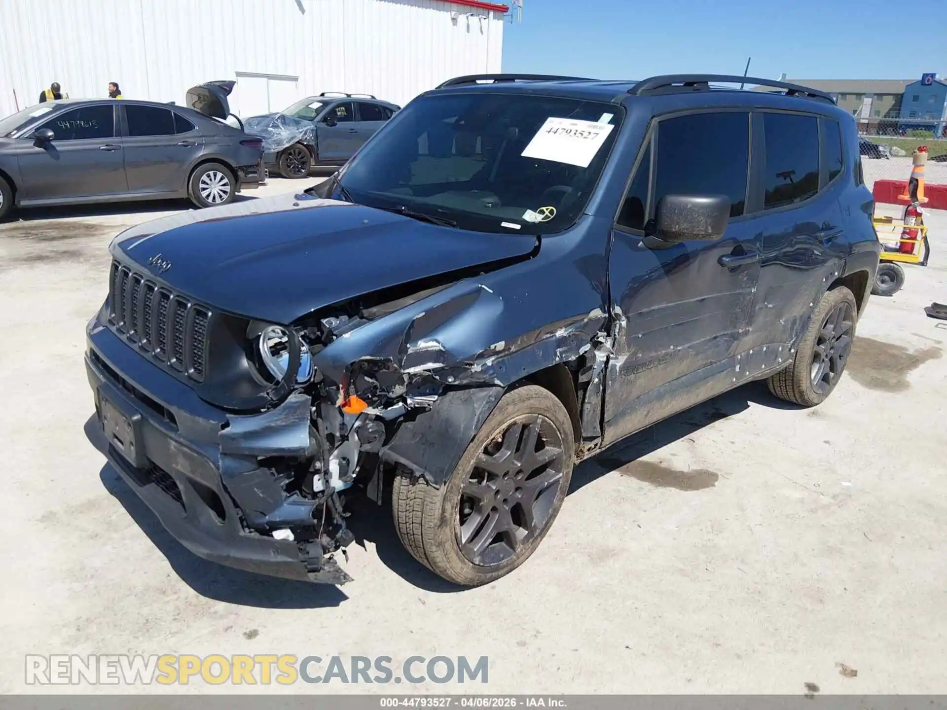 2 Photograph of a damaged car ZACNJCBB1MPM79528 JEEP RENEGADE 2021