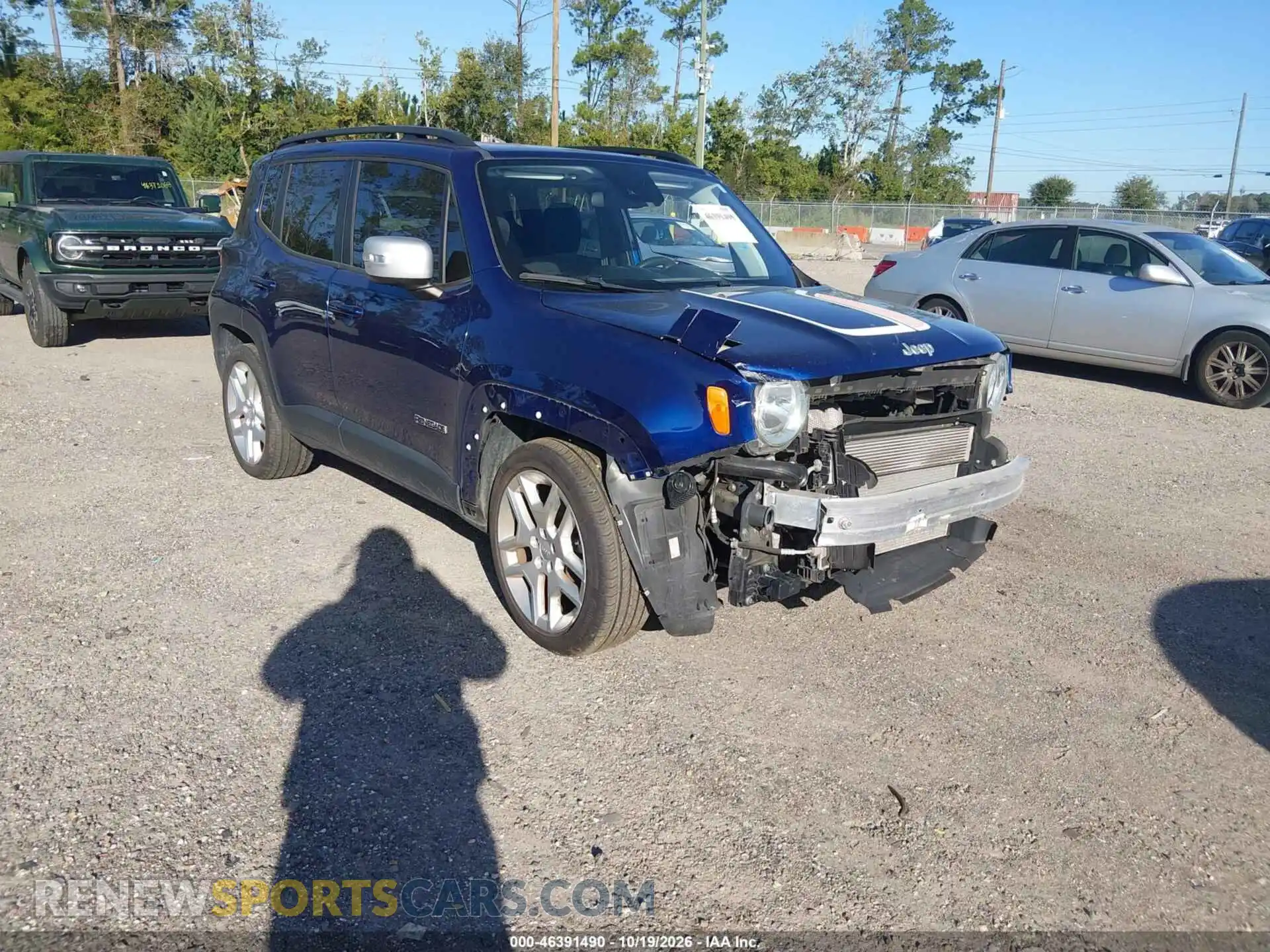 1 Photograph of a damaged car ZACNJCBB3MPM41007 JEEP RENEGADE 2021