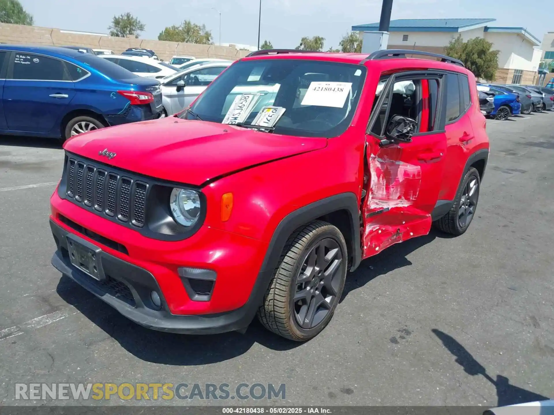 2 Photograph of a damaged car ZACNJCBB4MPM32798 JEEP RENEGADE 2021