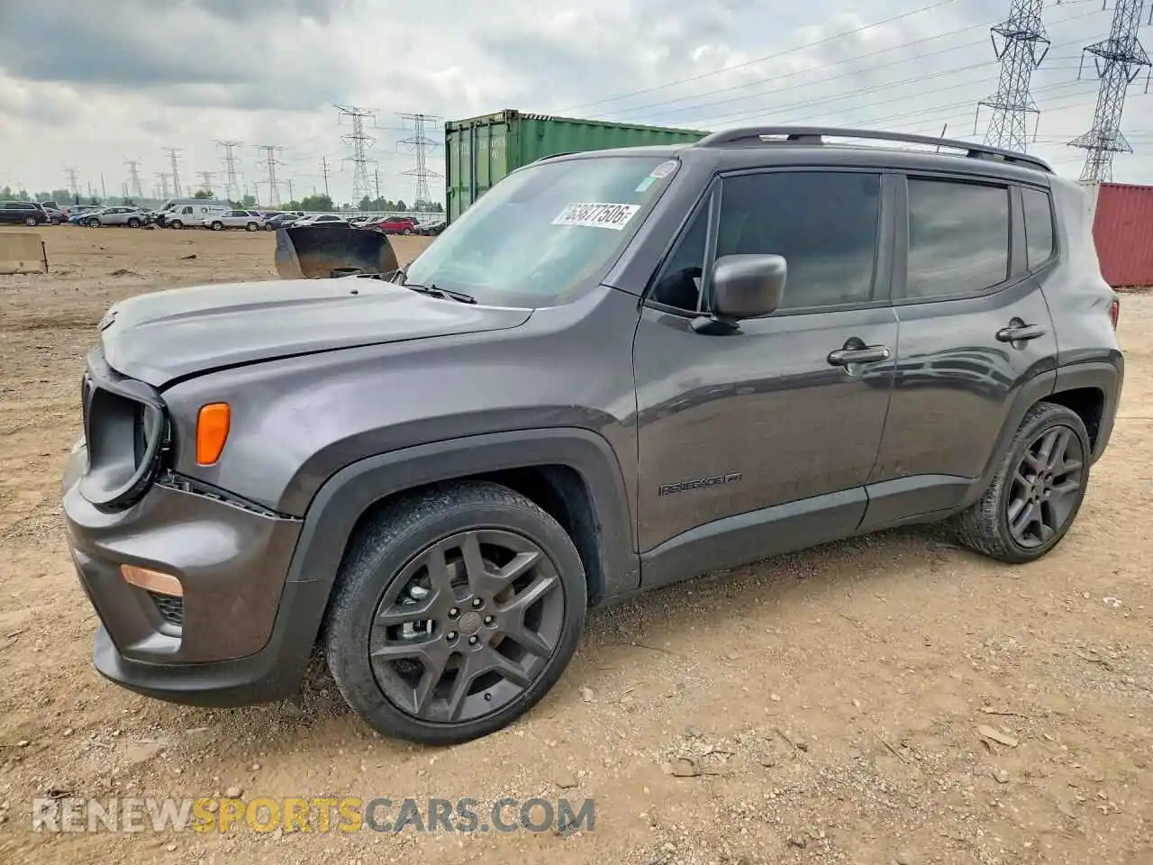 1 Photograph of a damaged car ZACNJCBB4MPN10206 JEEP RENEGADE 2021