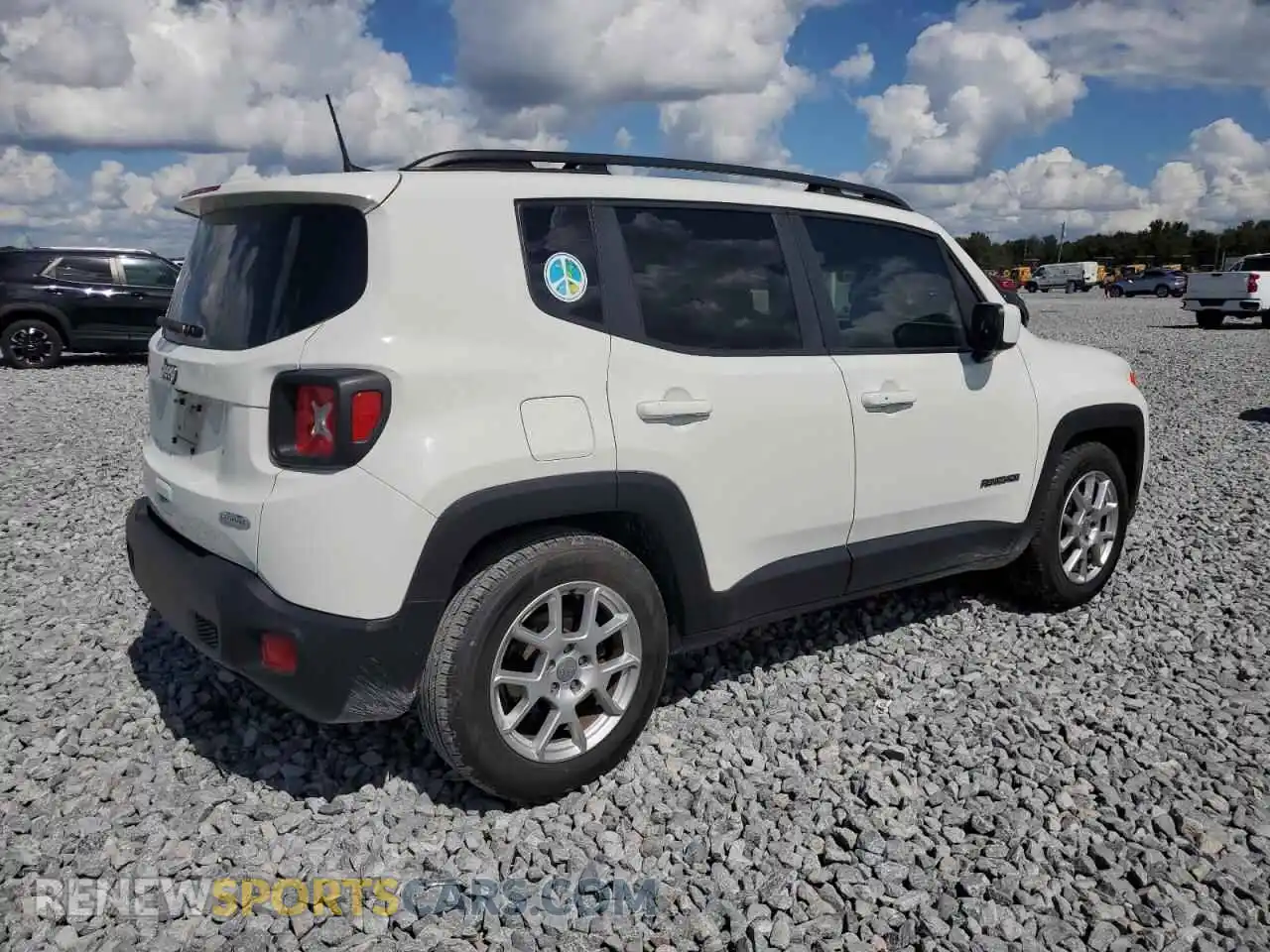 3 Photograph of a damaged car ZACNJCBB4MPN27331 JEEP RENEGADE 2021