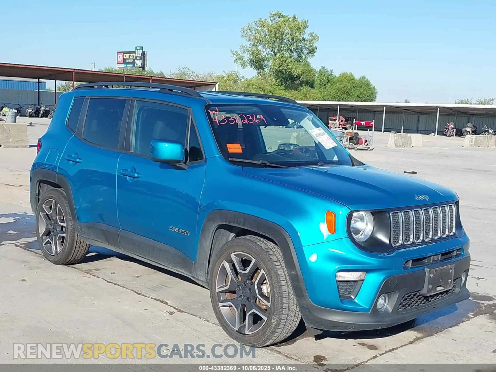 1 Photograph of a damaged car ZACNJCBB5MPM22765 JEEP RENEGADE 2021