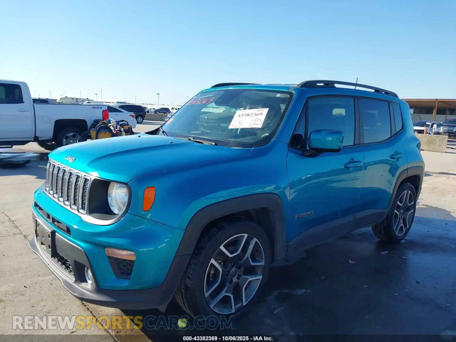 2 Photograph of a damaged car ZACNJCBB5MPM22765 JEEP RENEGADE 2021
