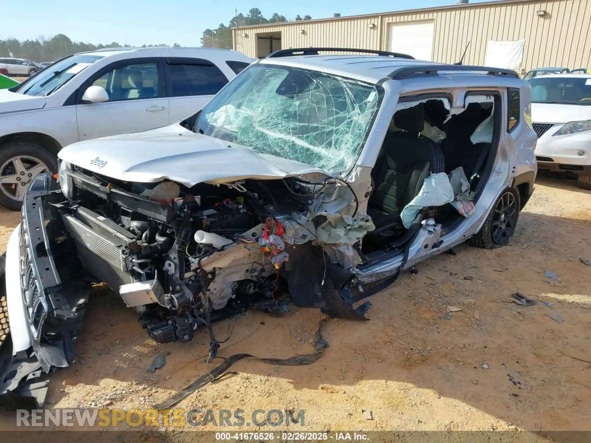 2 Photograph of a damaged car ZACNJCBB6MPM80996 JEEP RENEGADE 2021
