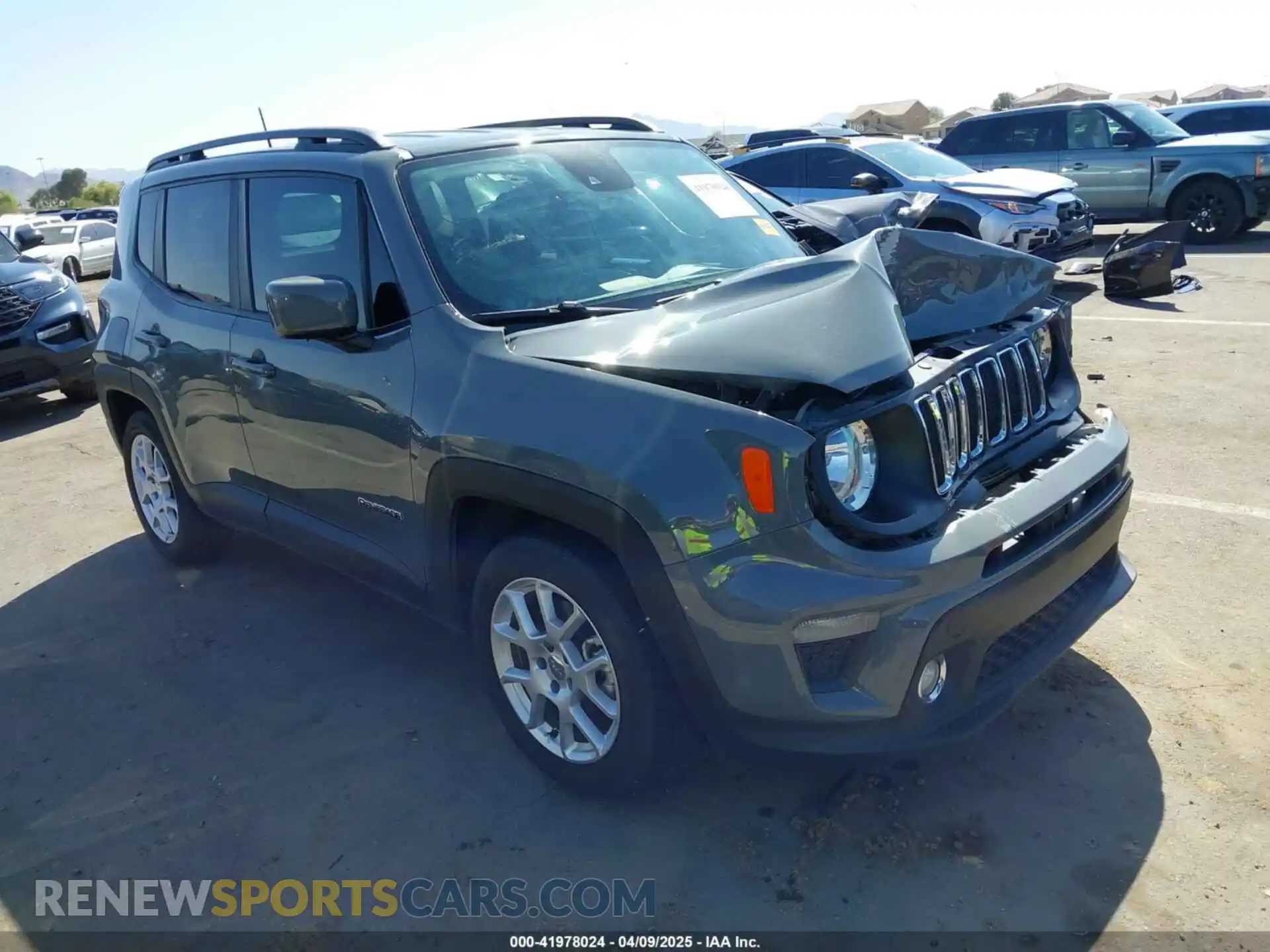 1 Photograph of a damaged car ZACNJCBB6MPN22907 JEEP RENEGADE 2021