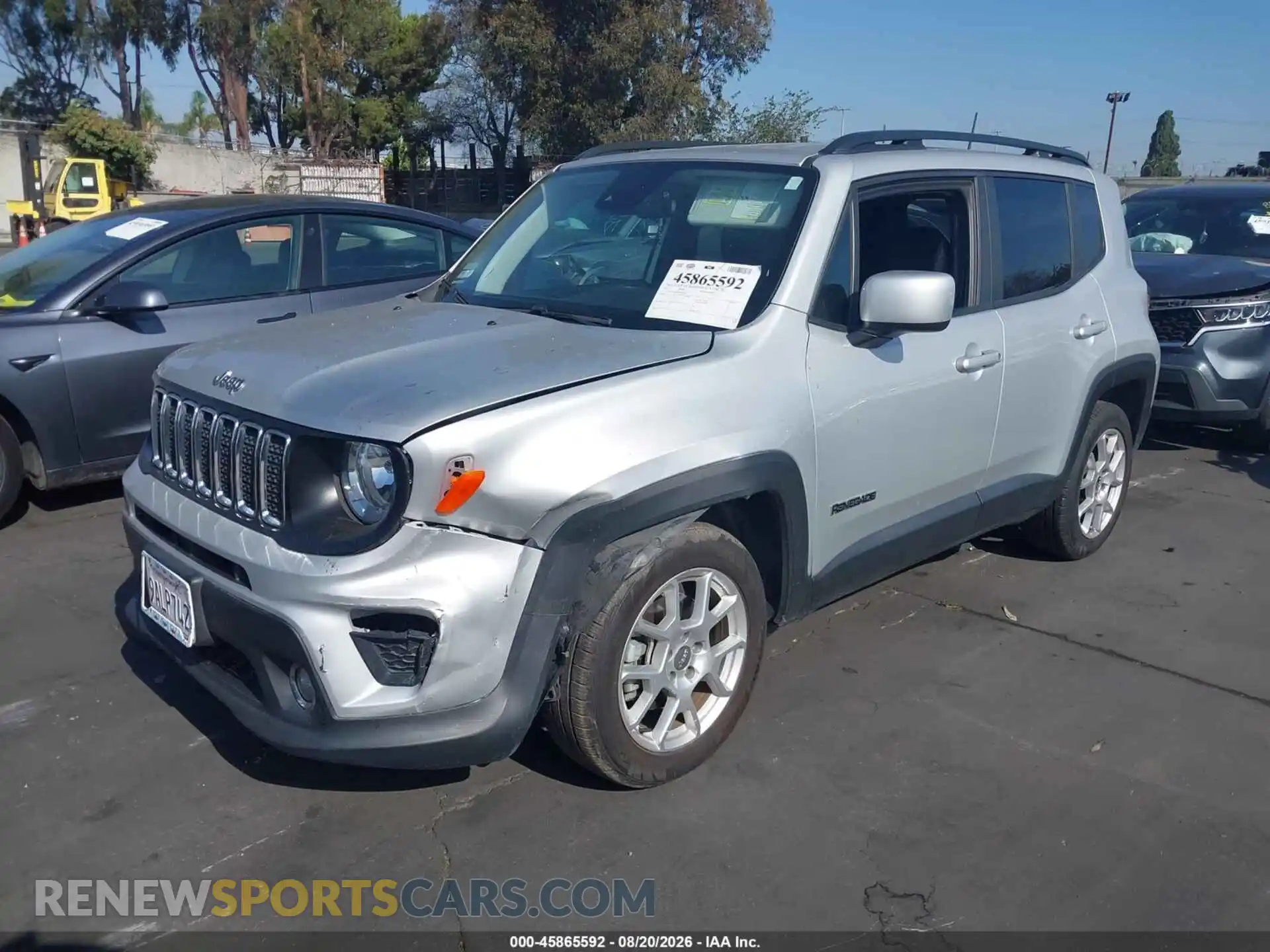 2 Photograph of a damaged car ZACNJCBB6MPN25225 JEEP RENEGADE 2021