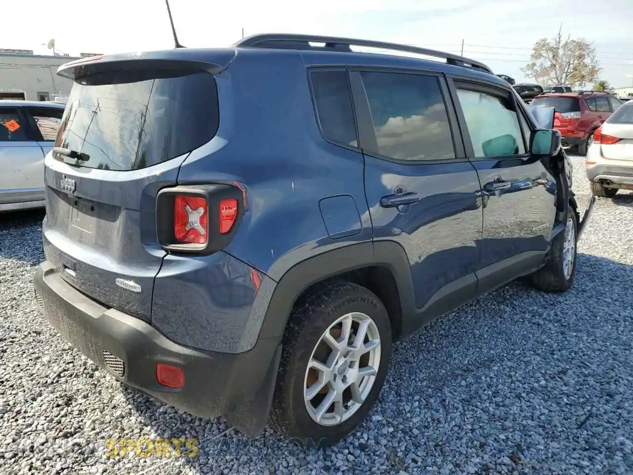 3 Photograph of a damaged car ZACNJCBB7MPN16291 JEEP RENEGADE 2021