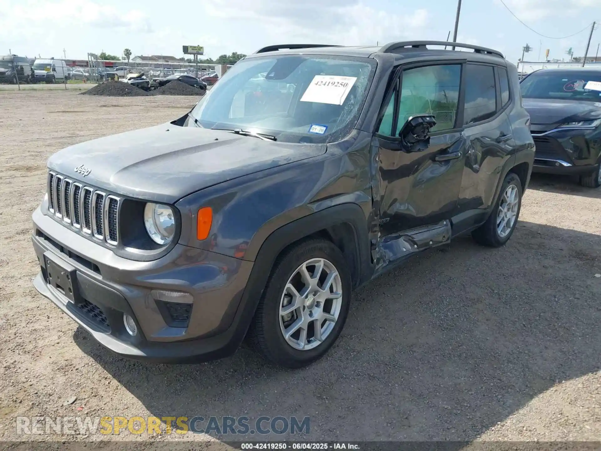 2 Photograph of a damaged car ZACNJCBB7MPN16582 JEEP RENEGADE 2021