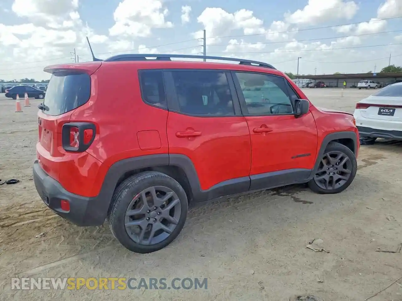 3 Фотография поврежденного автомобиля ZACNJCBB8MPM51693 JEEP RENEGADE 2021