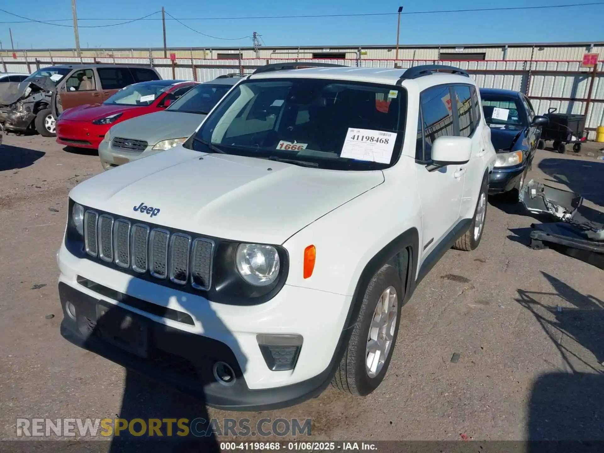 2 Photograph of a damaged car ZACNJCBB8MPN23881 JEEP RENEGADE 2021