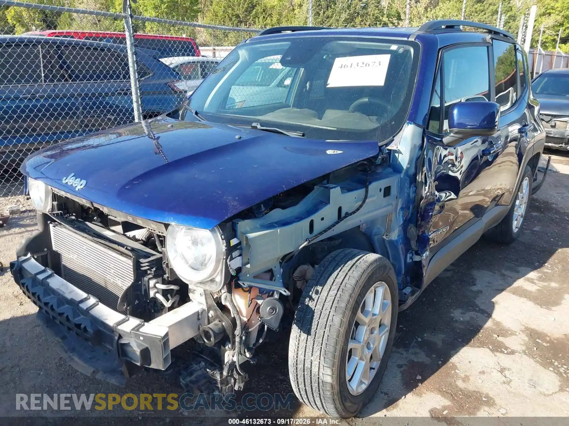 2 fotografías del automóvil dañado ZACNJCBB9MPM45482 JEEP RENEGADE 2021