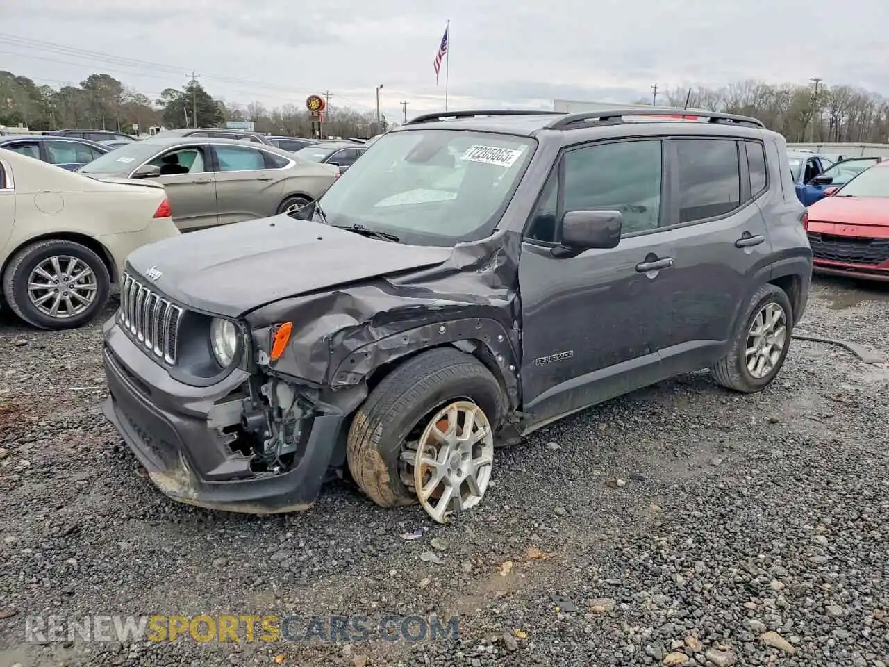 1 Photograph of a damaged car ZACNJCBB9MPN13828 JEEP RENEGADE 2021