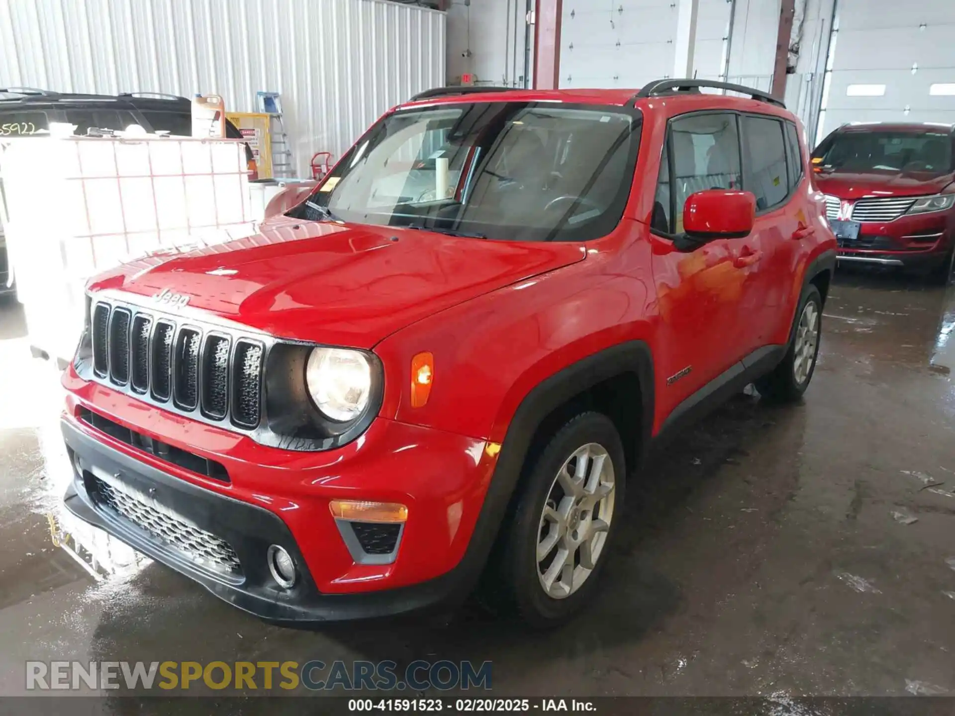 2 Photograph of a damaged car ZACNJCBB9MPN27325 JEEP RENEGADE 2021