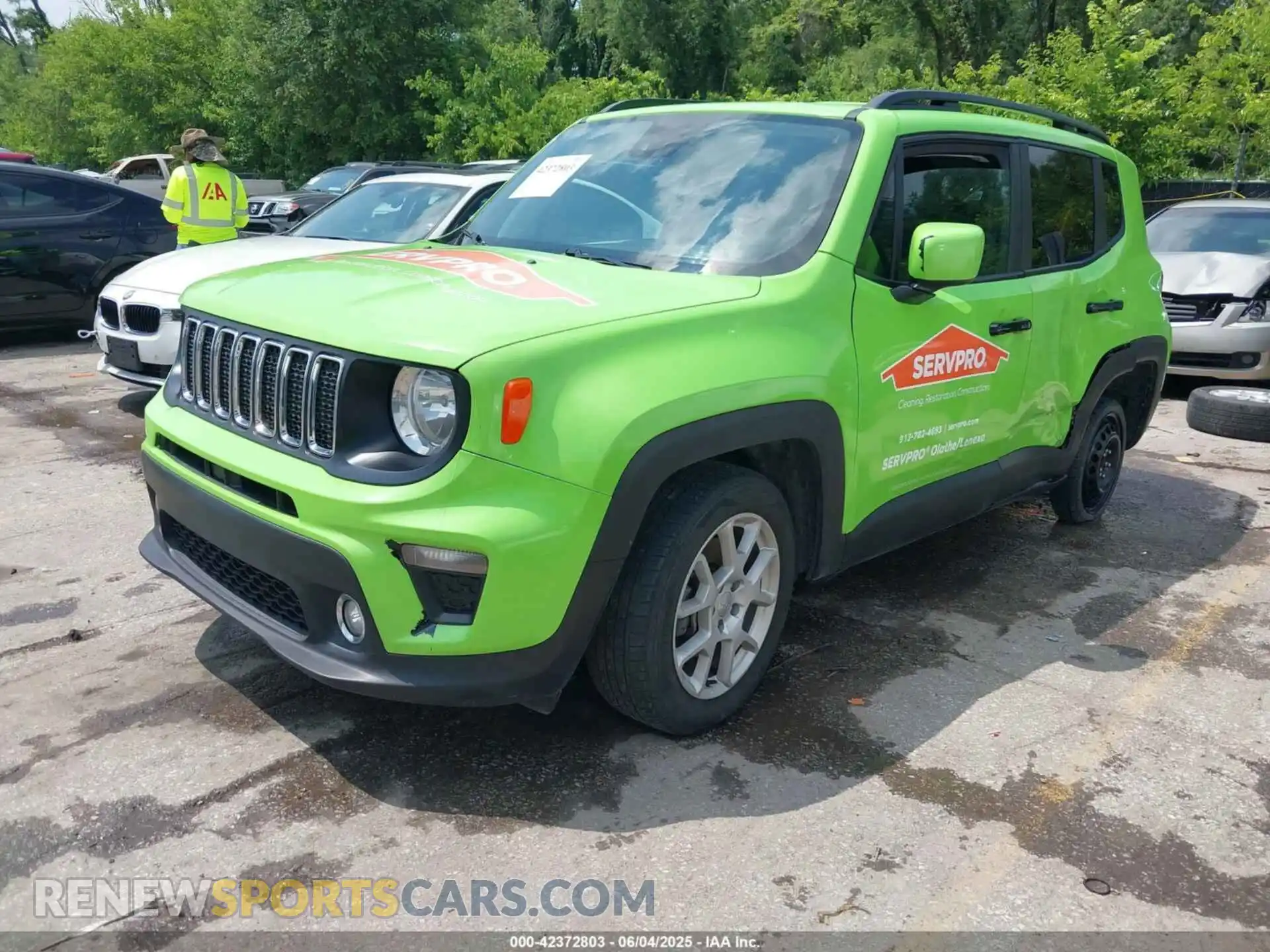 2 fotografías del automóvil dañado ZACNJCBB9MPN33190 JEEP RENEGADE 2021