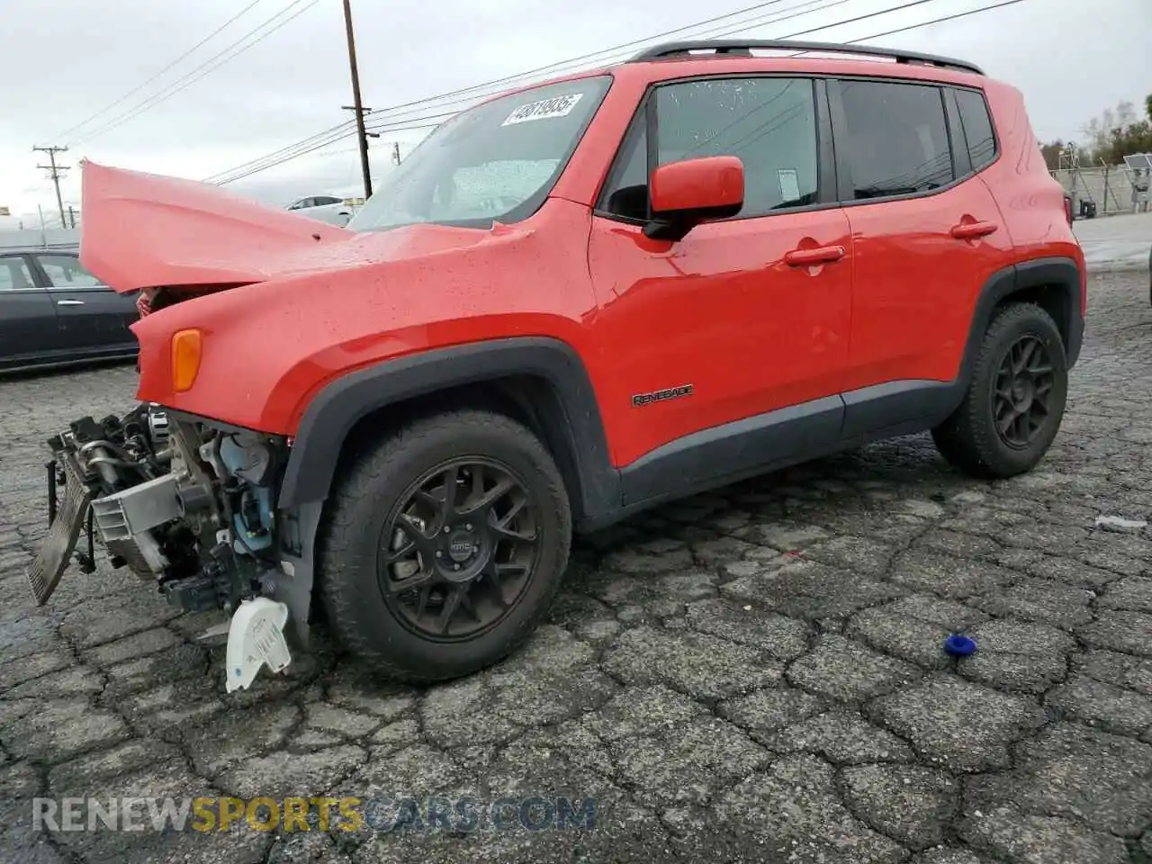 1 Photograph of a damaged car ZACNJCBBXMPN11991 JEEP RENEGADE 2021