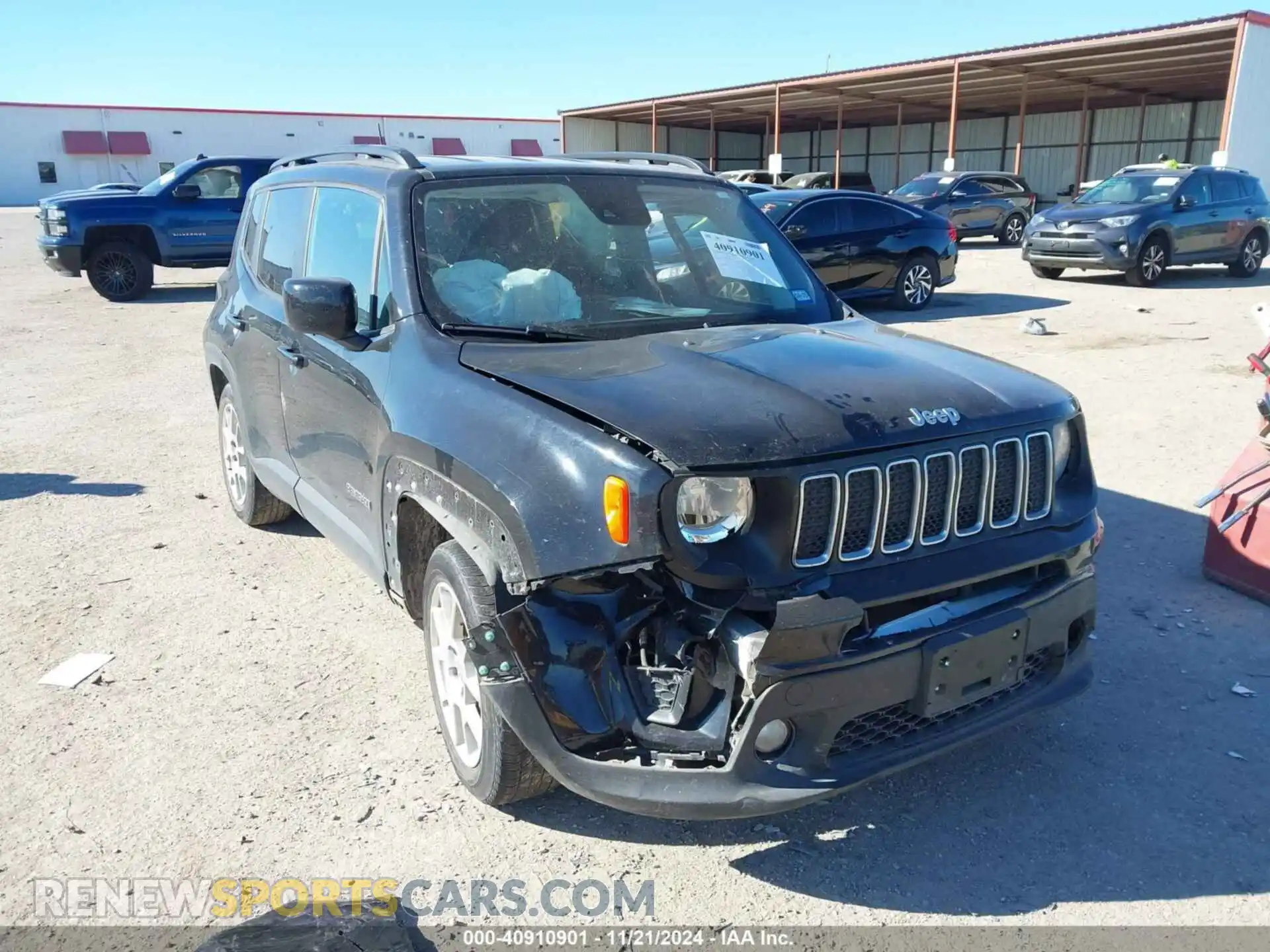 1 Photograph of a damaged car ZACNJCBBXMPN25339 JEEP RENEGADE 2021