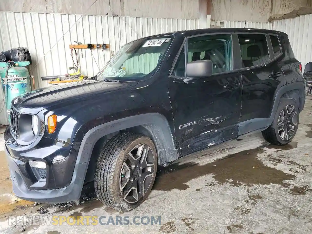 1 Photograph of a damaged car ZACNJDAB0MPN28435 JEEP RENEGADE 2021