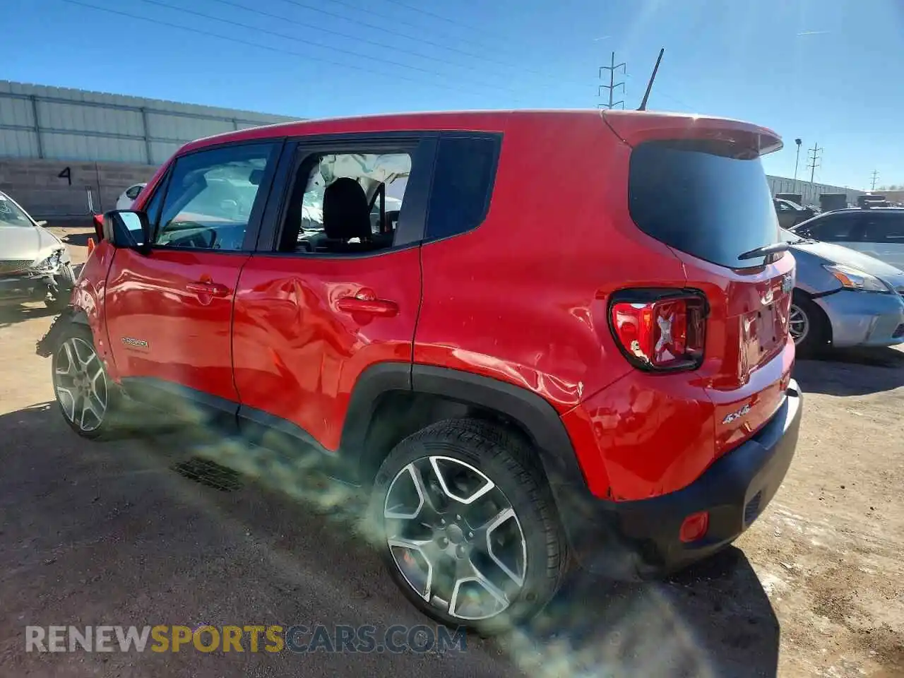 2 Photograph of a damaged car ZACNJDAB1MPM49940 JEEP RENEGADE 2021