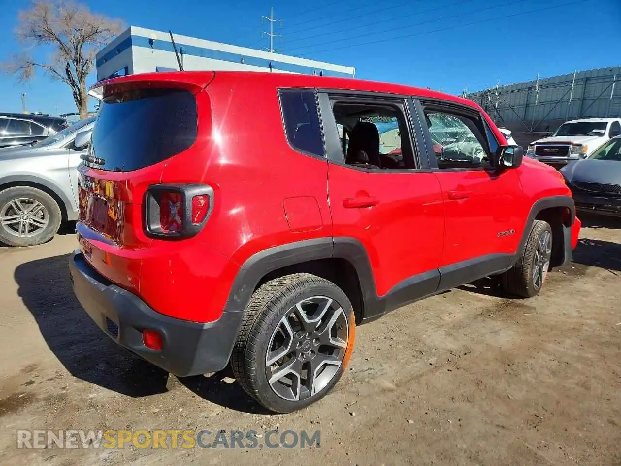 3 Photograph of a damaged car ZACNJDAB1MPM49940 JEEP RENEGADE 2021