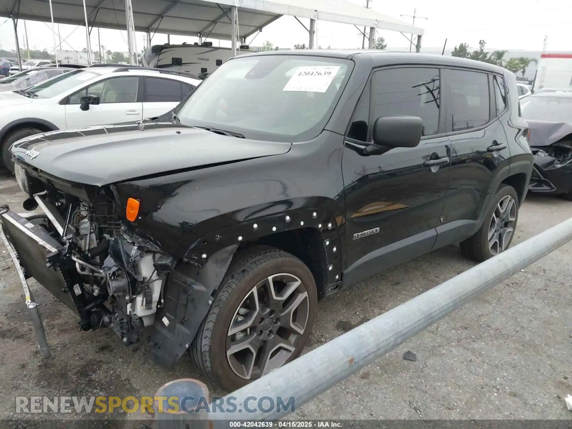 2 Photograph of a damaged car ZACNJDAB1MPN08338 JEEP RENEGADE 2021