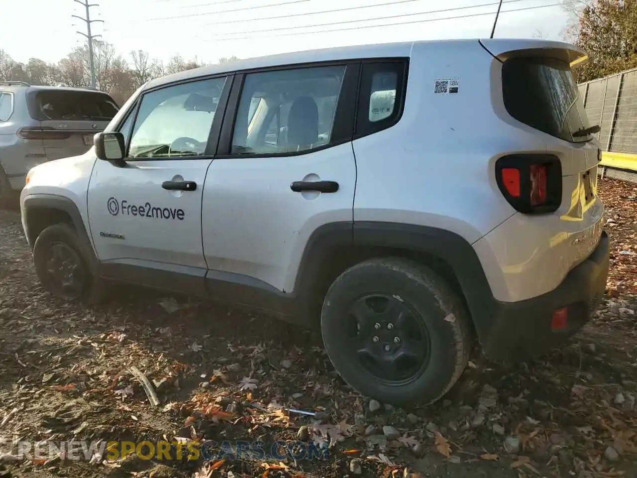 2 Photograph of a damaged car ZACNJDAB1MPN21350 JEEP RENEGADE 2021