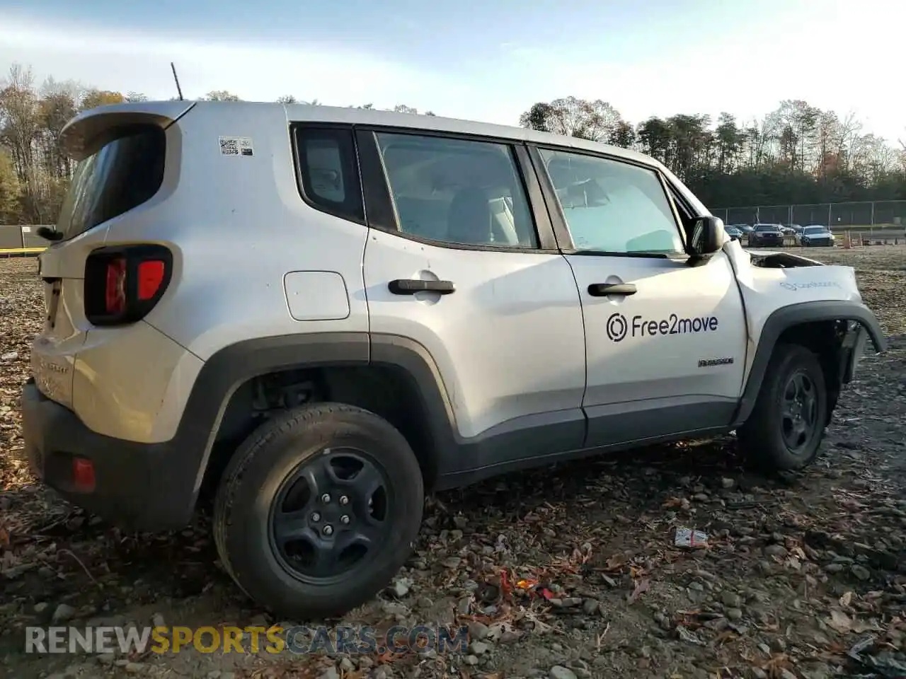 3 Photograph of a damaged car ZACNJDAB1MPN21350 JEEP RENEGADE 2021