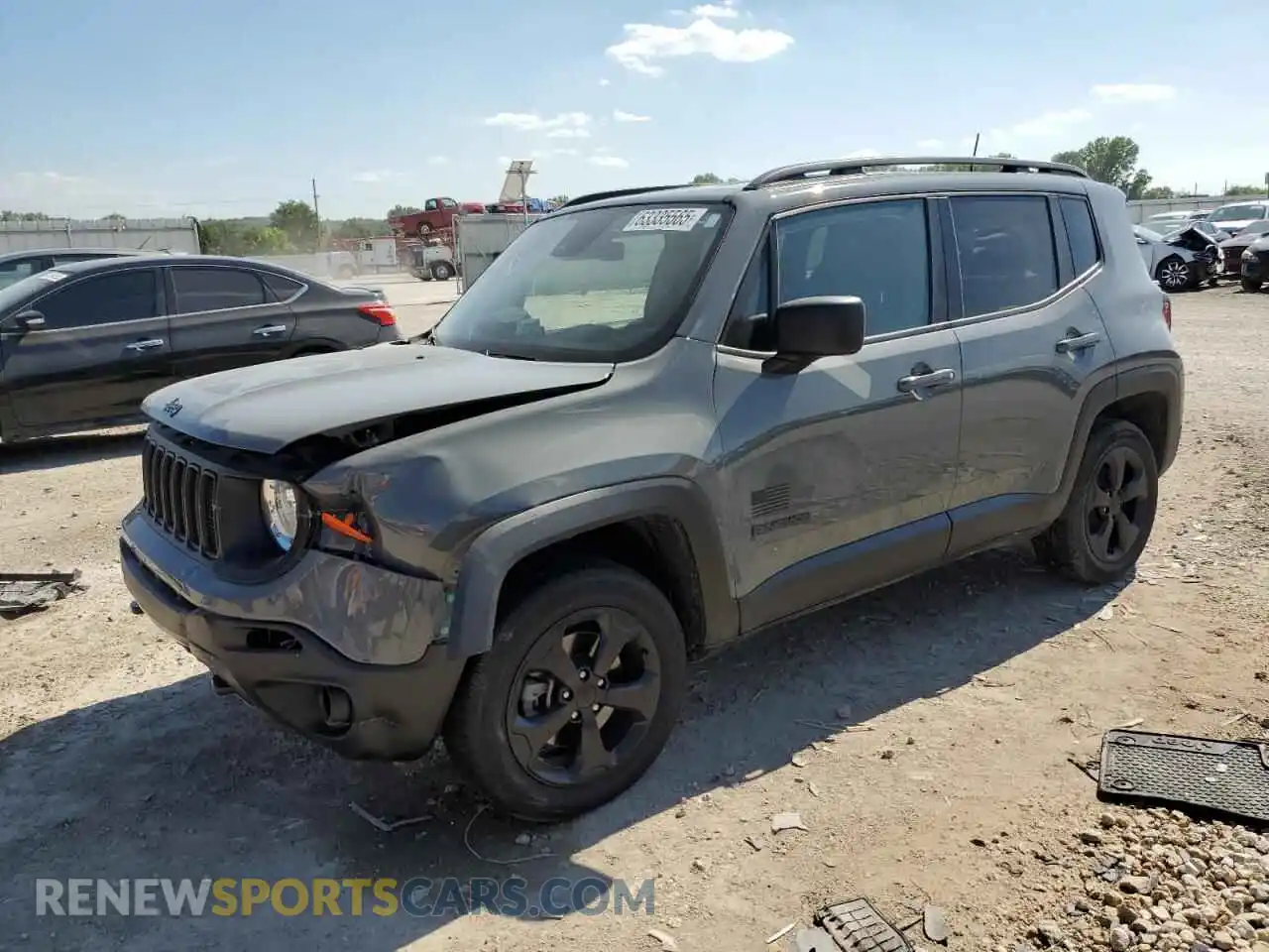 1 Photograph of a damaged car ZACNJDAB2MPN07800 JEEP RENEGADE 2021