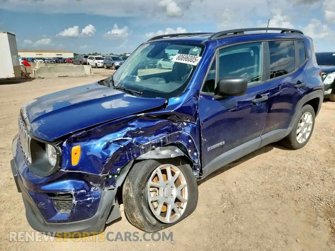 1 fotografías del automóvil dañado ZACNJDAB2MPN21745 JEEP RENEGADE 2021