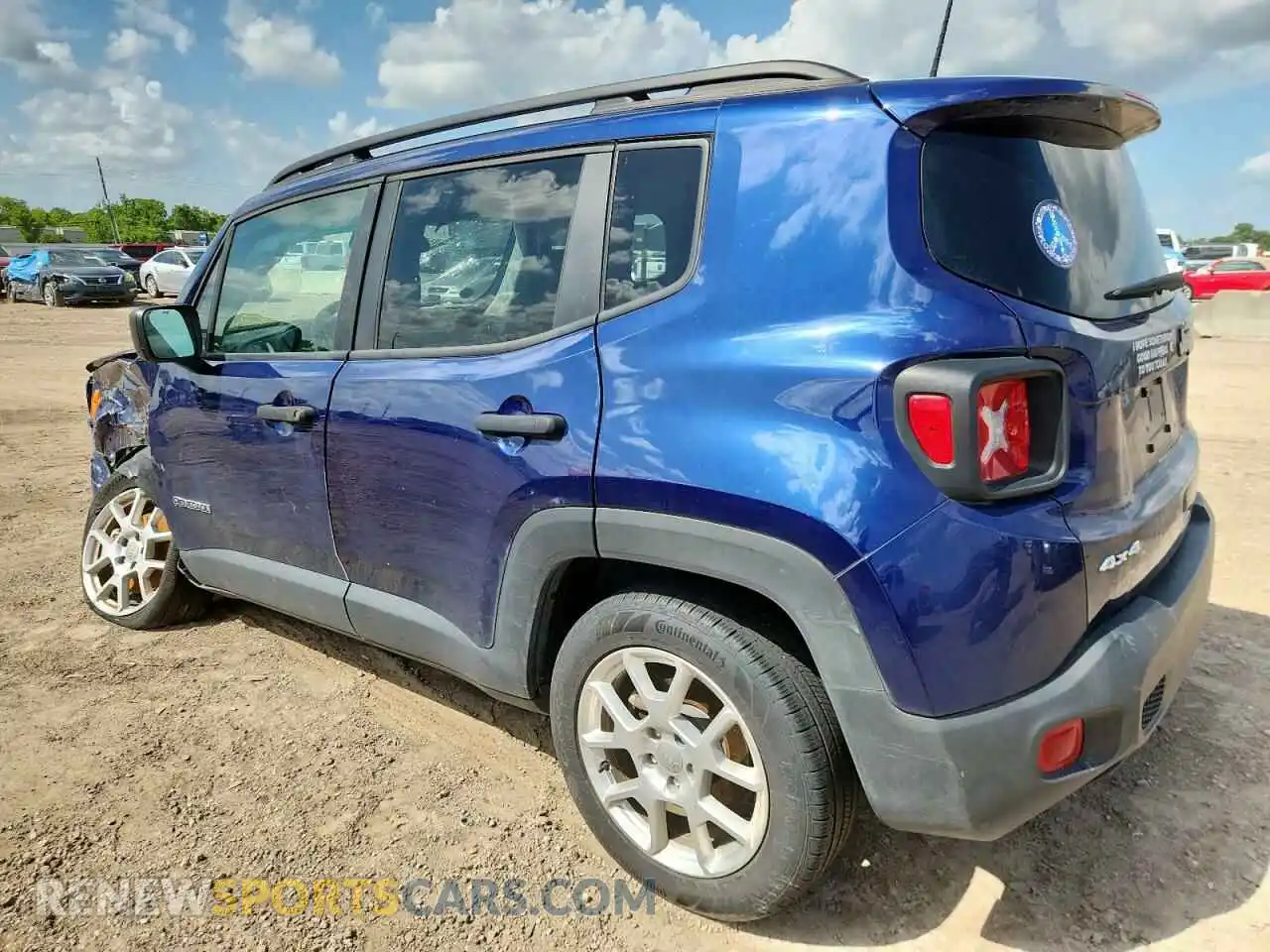 2 fotografías del automóvil dañado ZACNJDAB2MPN21745 JEEP RENEGADE 2021