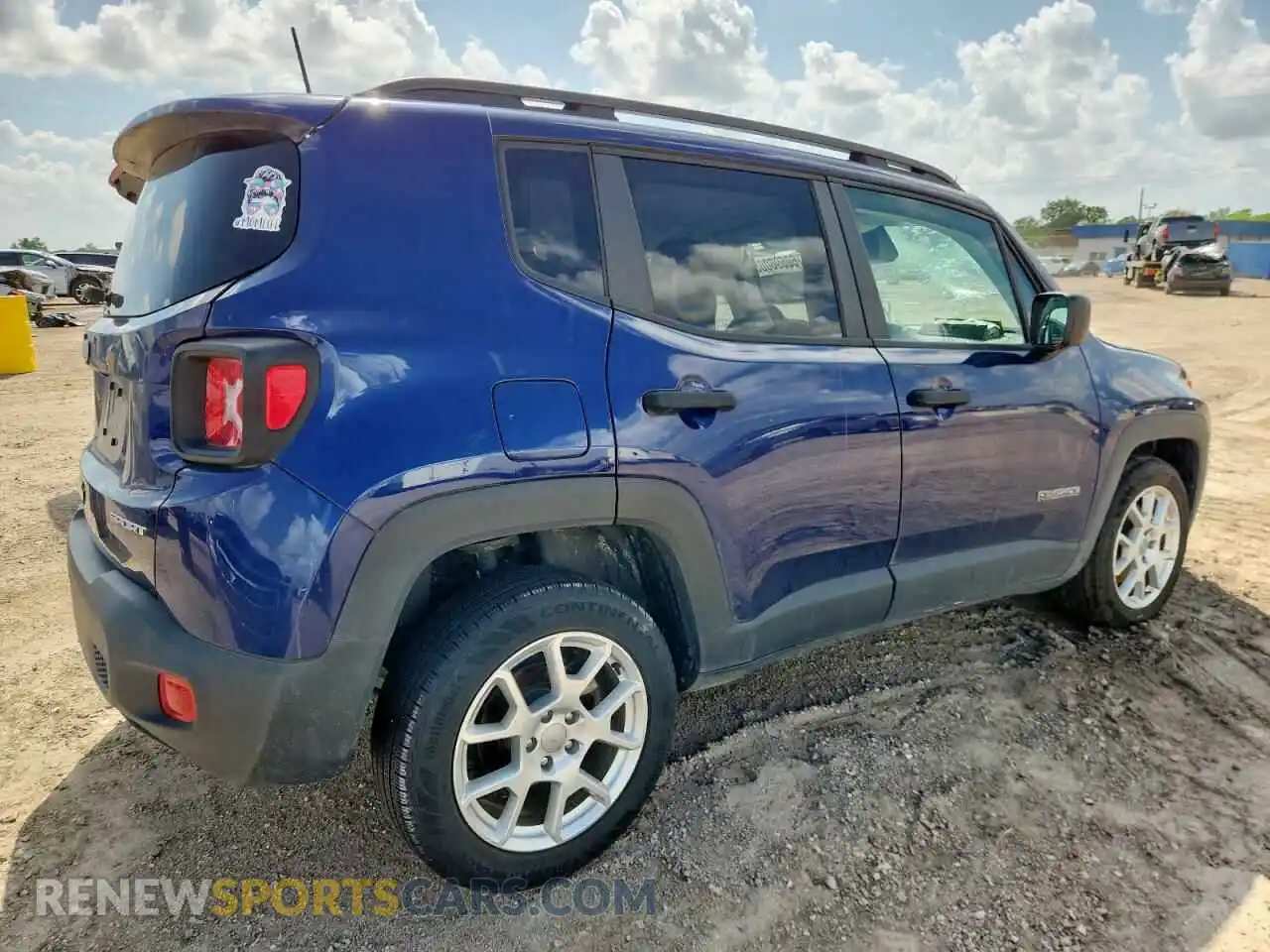 3 fotografías del automóvil dañado ZACNJDAB2MPN21745 JEEP RENEGADE 2021